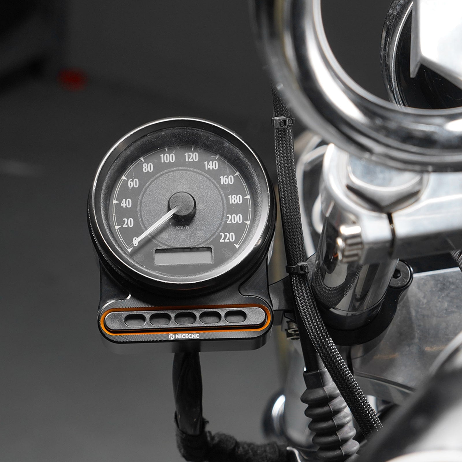 Speedo & Indicator Lights Relocation Bracket Kit For Harley Sportster 1200 883 48 72 XL