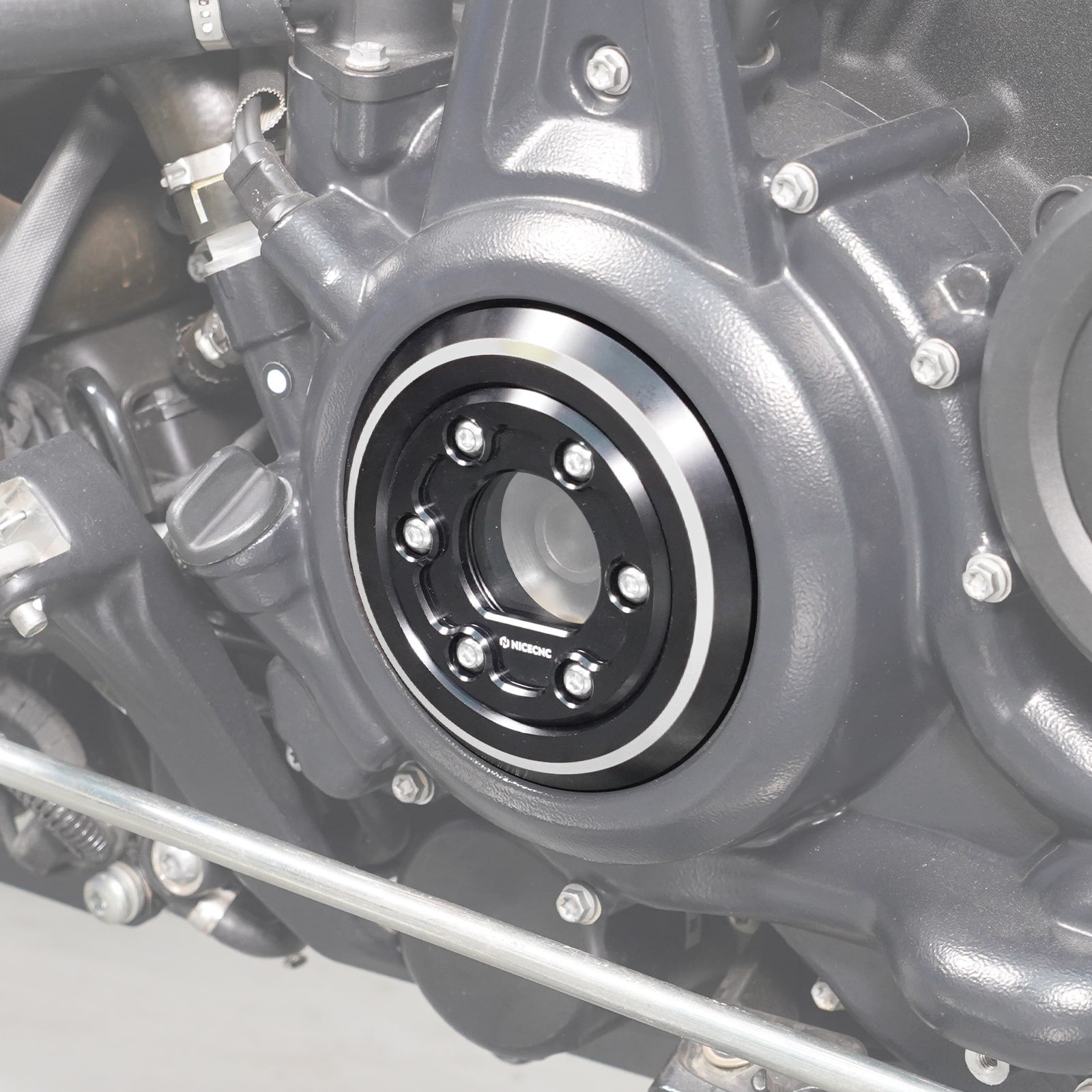 Left Transparent Alternator Plug Cover For Harley Sportster S Pan America 1250 Nightster