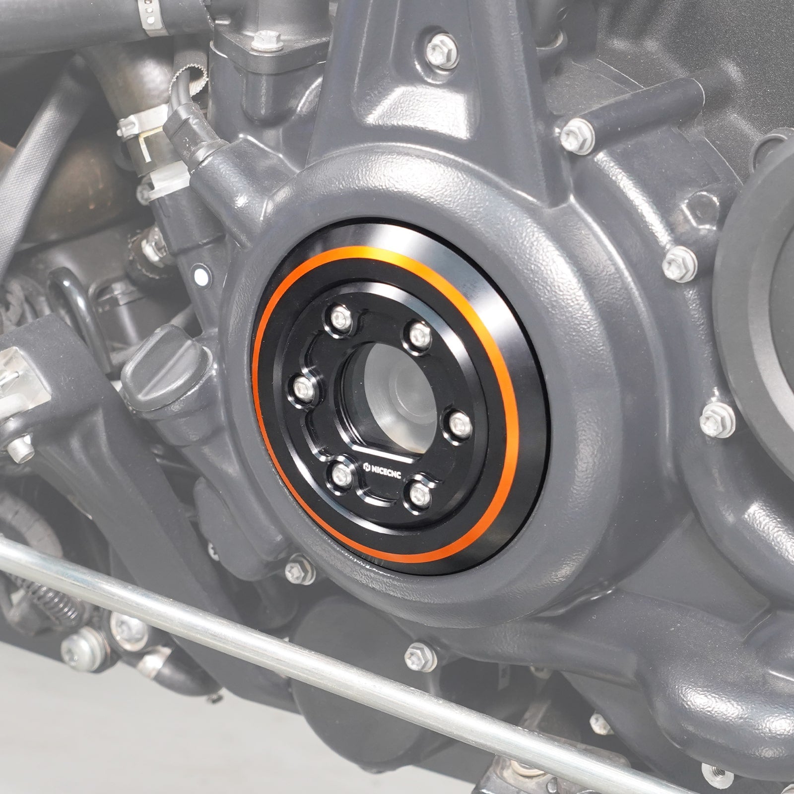 Left Transparent Alternator Plug Cover For Harley Sportster S Pan America 1250 Nightster