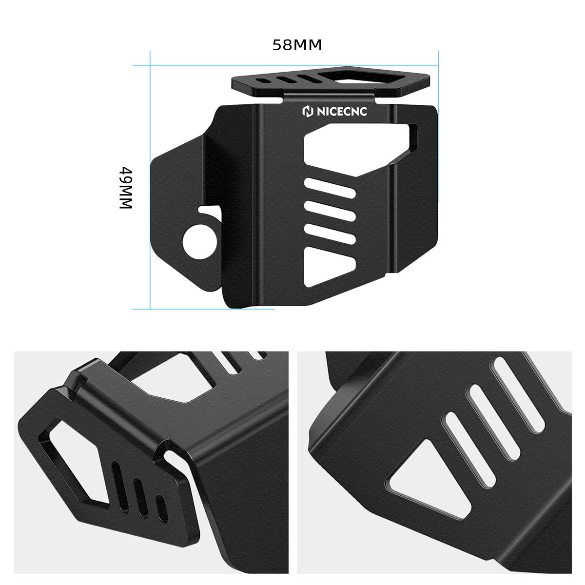 Rear Brake Reservoir Guard Pump Fluid Tank Cover For Harley Sportster S 1250