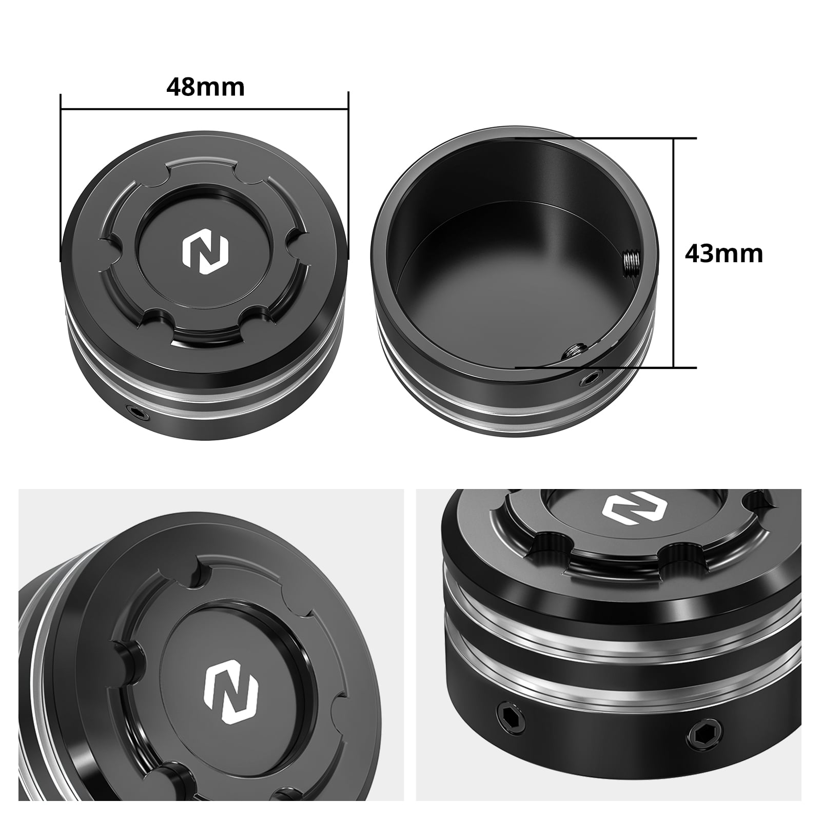 Pair Rear Axle Nut Covers Caps For Harley Sportster S 1250 Pan America