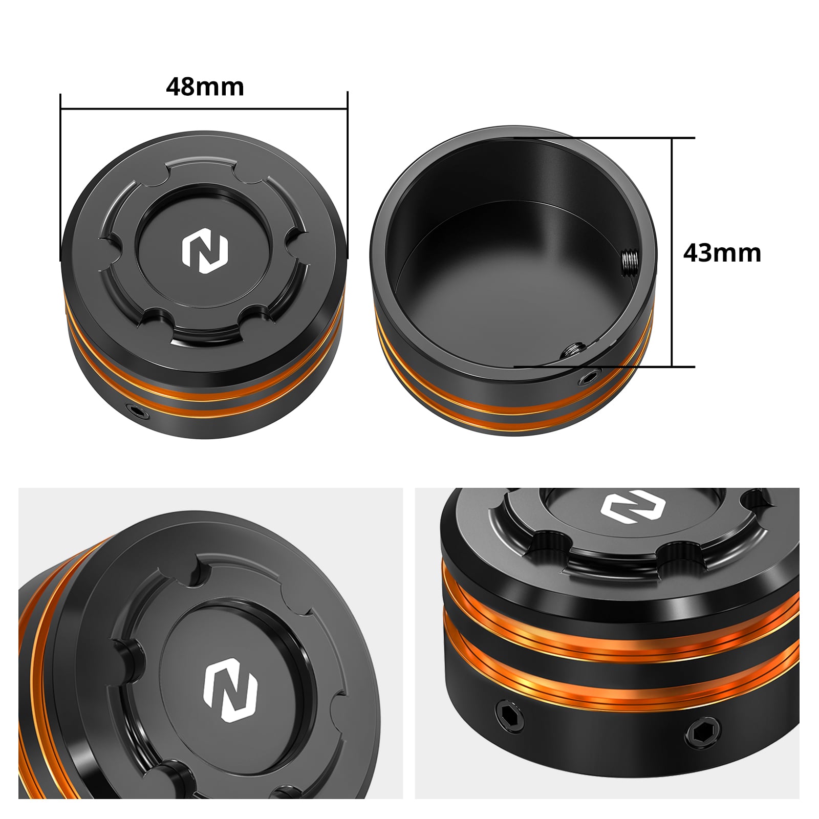 Pair Rear Axle Nut Covers Caps For Harley Sportster S 1250 Pan America