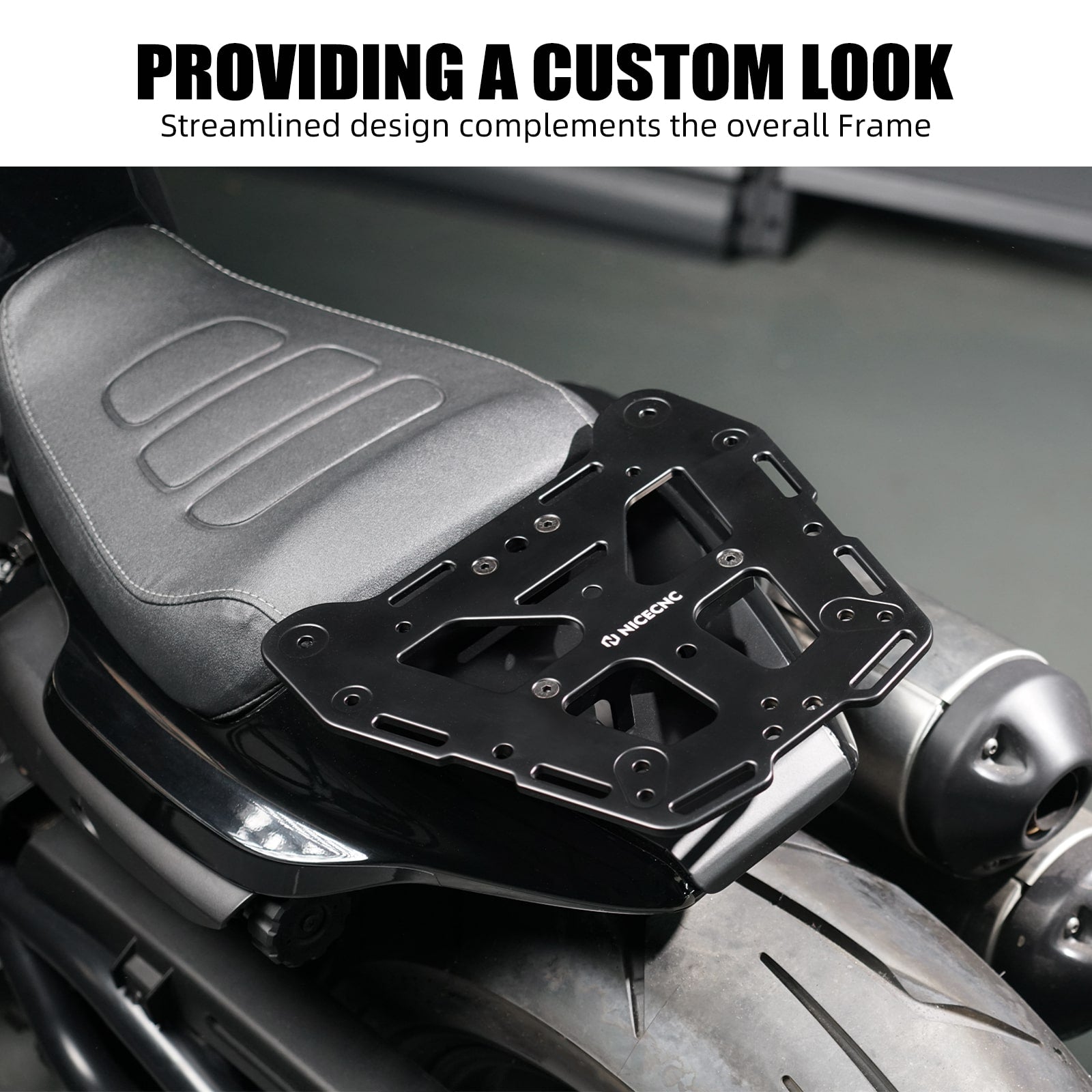 Rear Luggage Rack Cargo Plate Kit Top Case Mounting For Harley Sportster S 1250