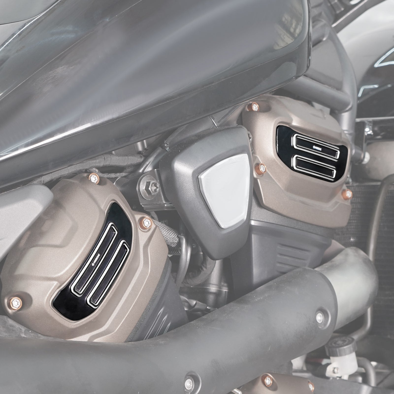 Cam Sprocket Medallions Trim + V-Side Cover For Harley Sportster S 1250 Pan America