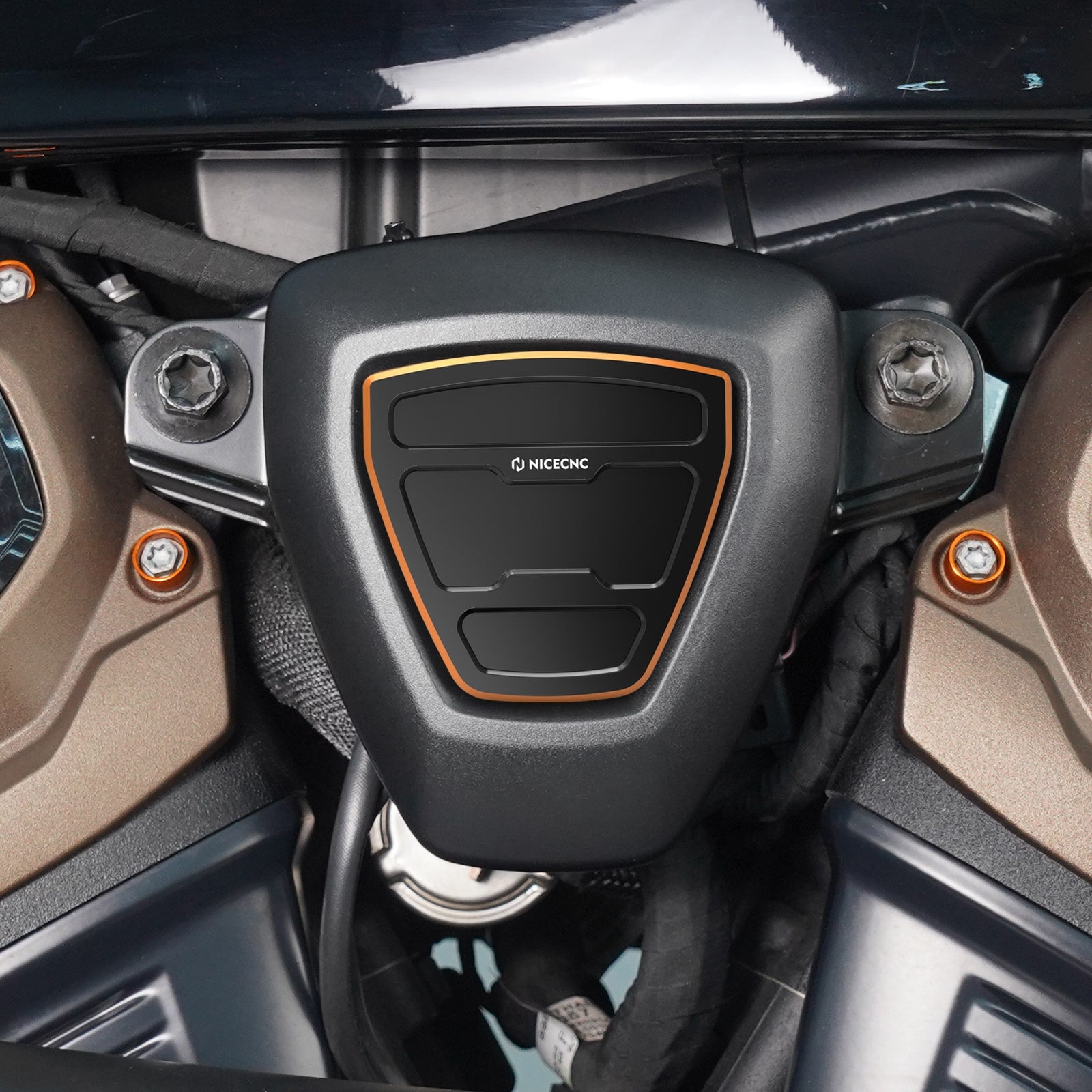 Cam Sprocket Medallions Trim + V-Side Cover For Harley Sportster S 1250 Pan America