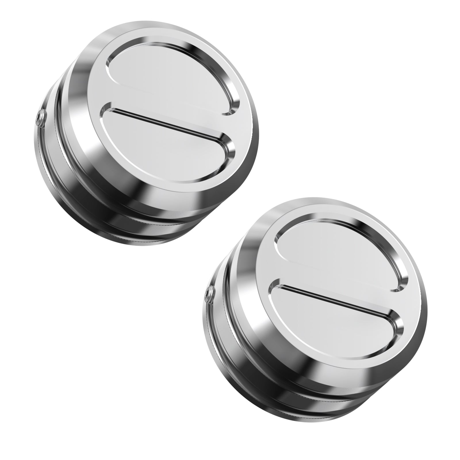 Chrome Upper Fork Stem Nut Covers For Harley Sportster 1200 883 48 XL Softail Street Bob