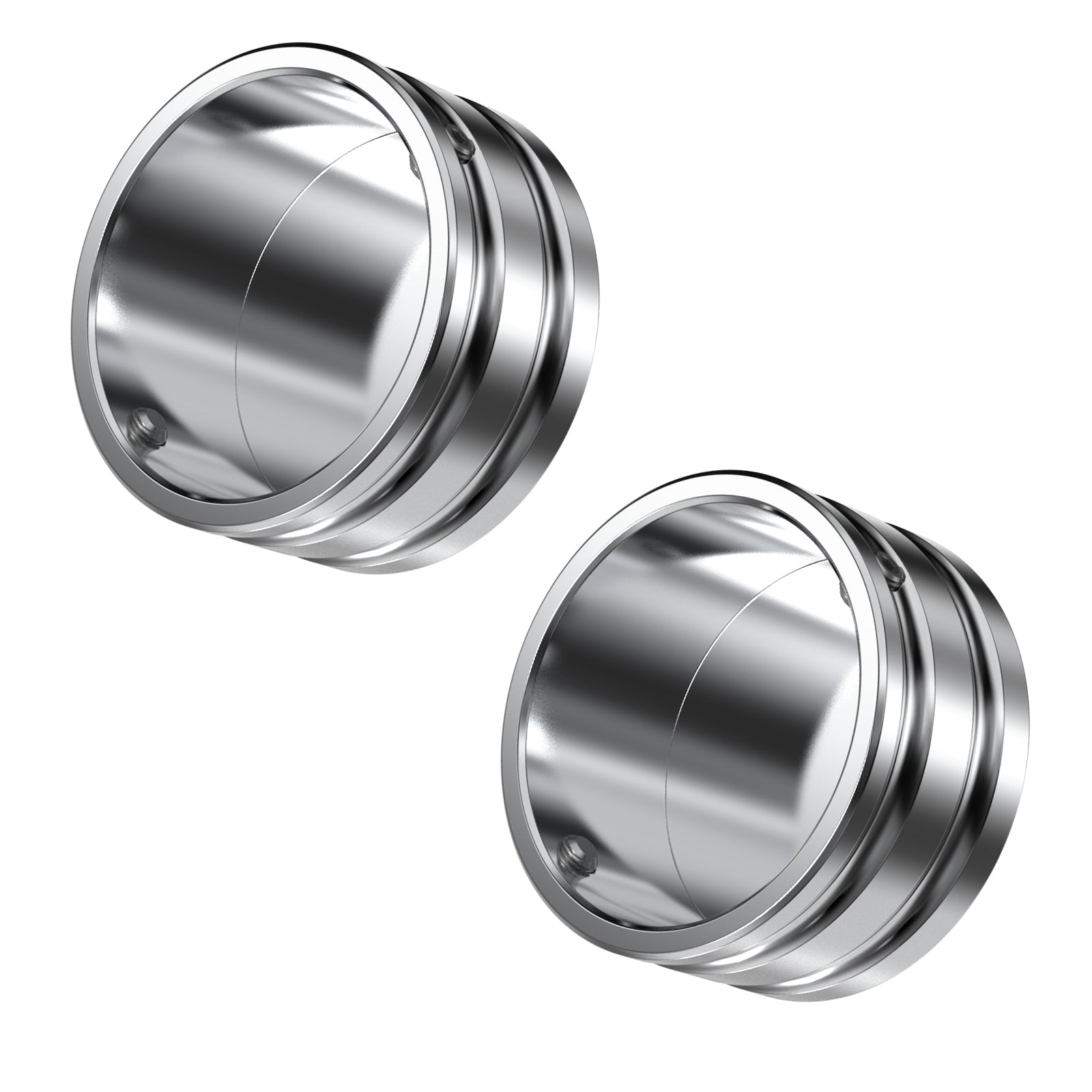 Chrome Upper Fork Stem Nut Covers For Harley Sportster 1200 883 48 XL Softail Street Bob