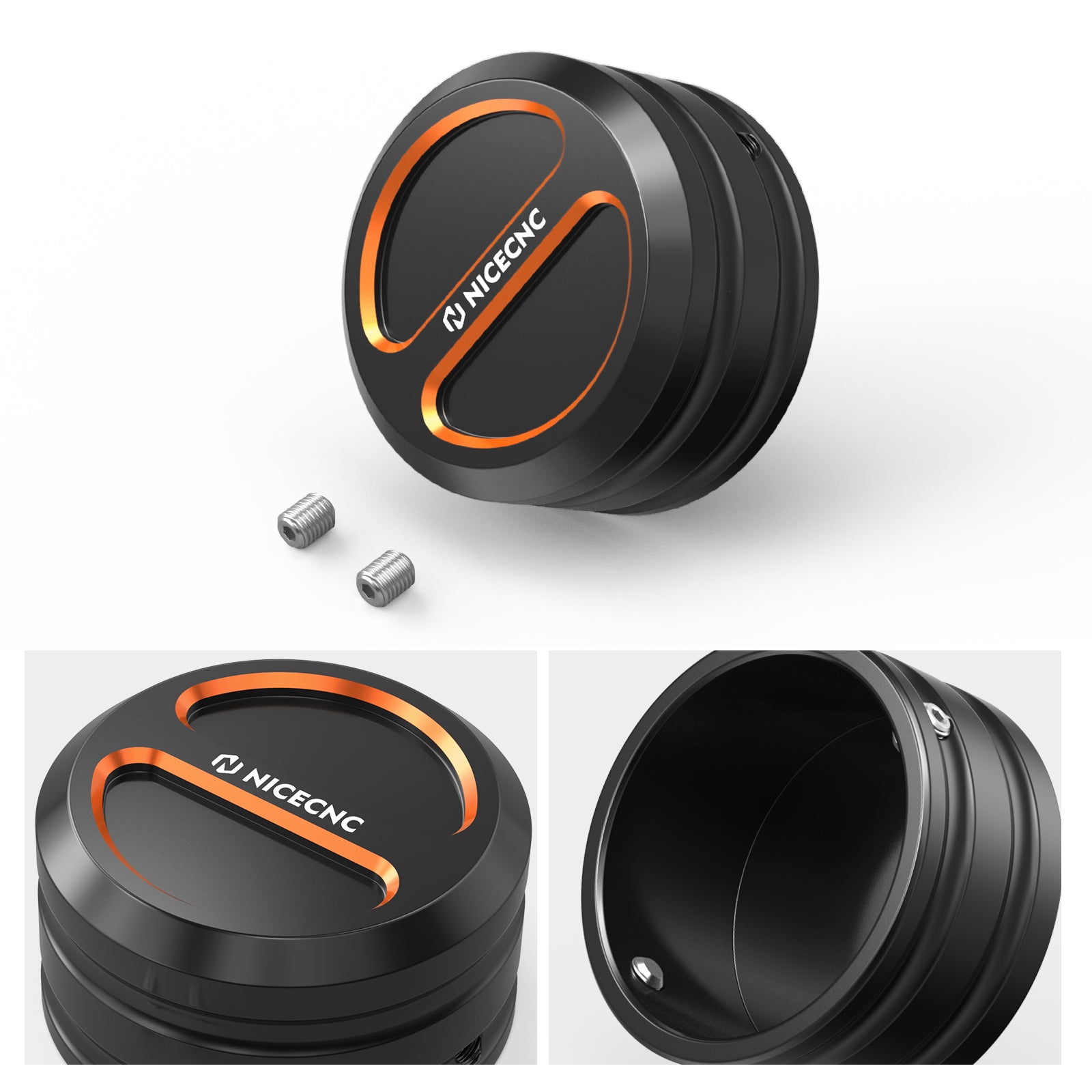 Upper Fork Stem Nut Covers Caps For Harley Softail Slim Standard Street Bob 107 114