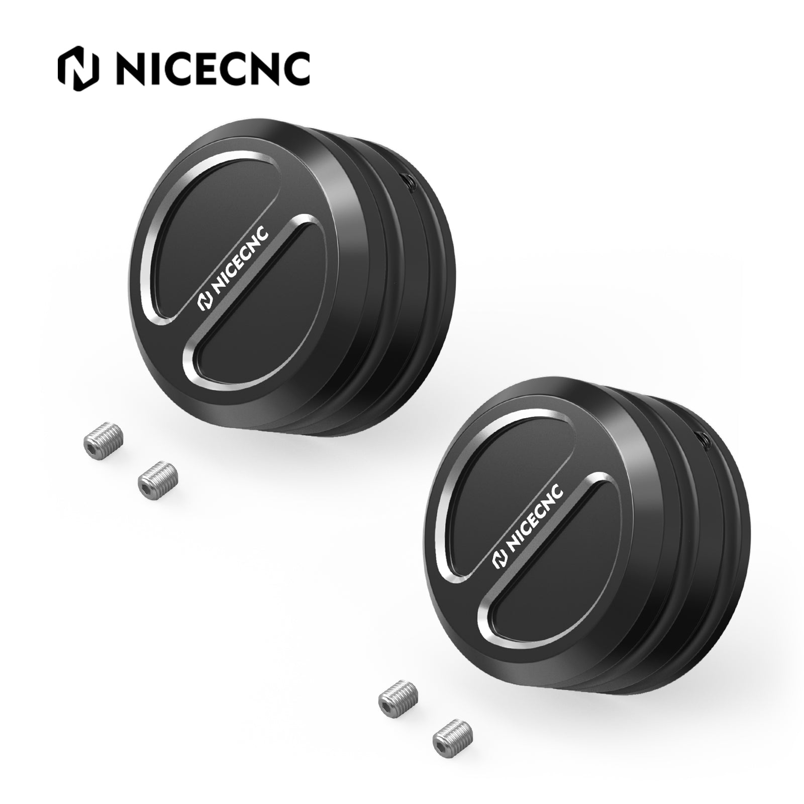 Upper Fork Stem Nut Covers Caps For Harley Sportster 1200 48 XL Iron 883 XL883N