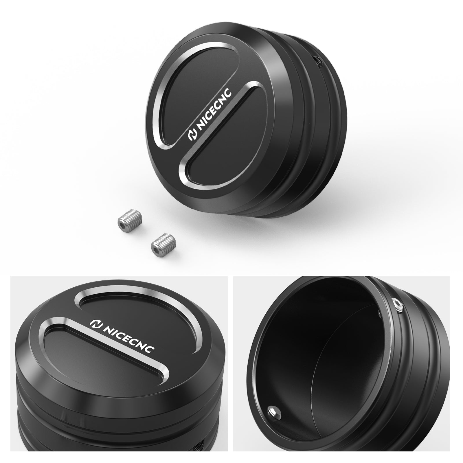 Upper Fork Stem Nut Covers Caps For Harley Softail Slim Standard Street Bob 107 114