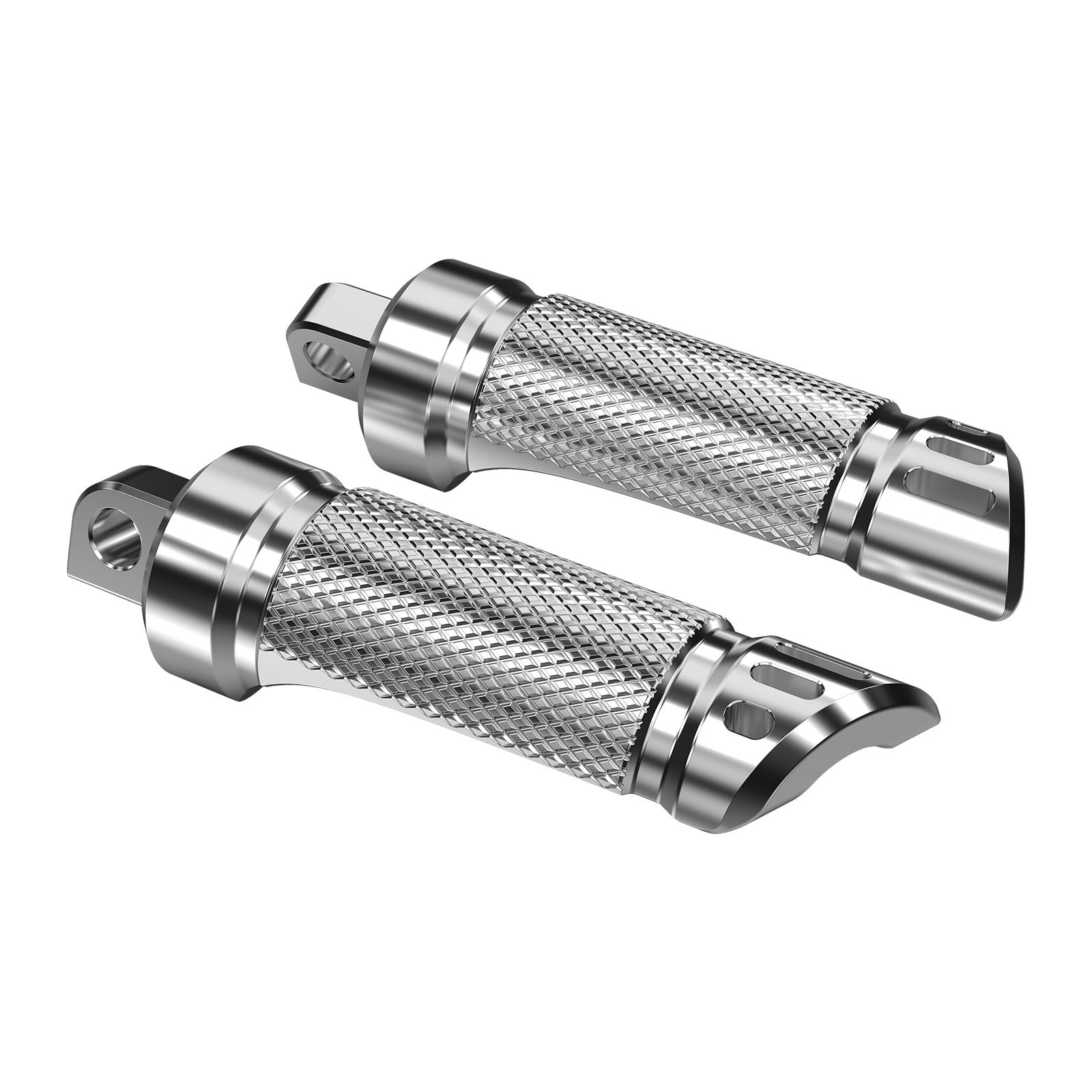 Chrome Rear Passenger Footpegs Pedals Footrest For Harley Road King Street Glide