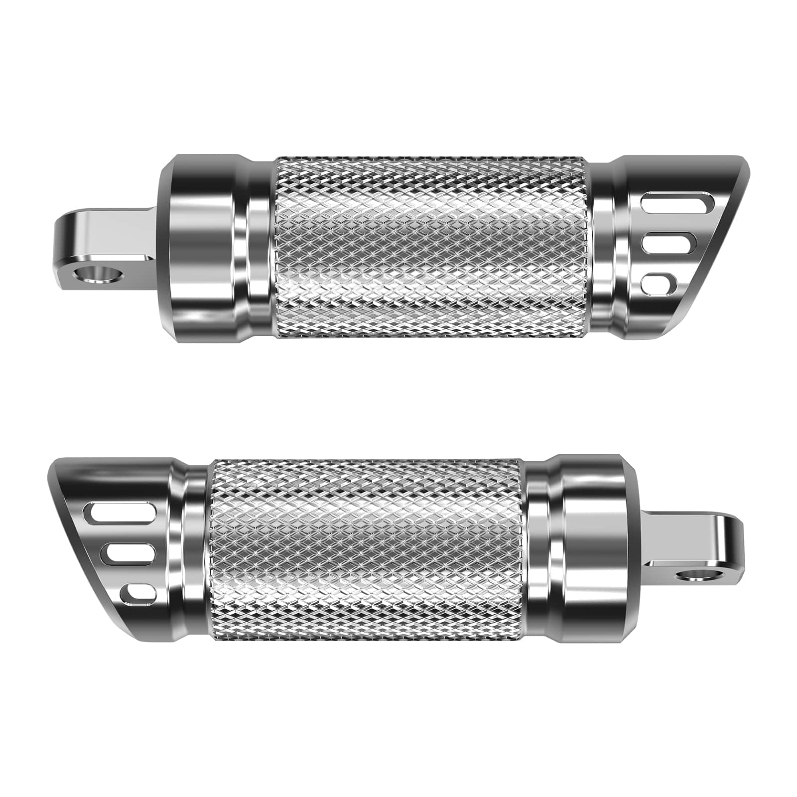 Chrome Rear Passenger Footpegs Pedals Footrest For Harley Road King Street Glide