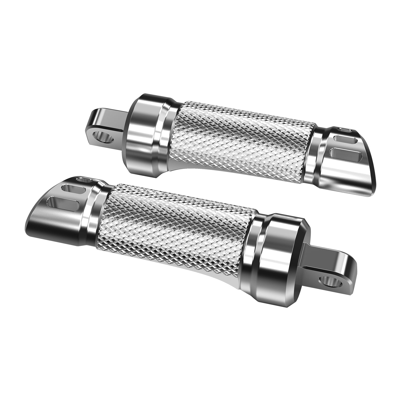 Chrome Rear Passenger Footpegs Pedals Footrest For Harley Road King Street Glide