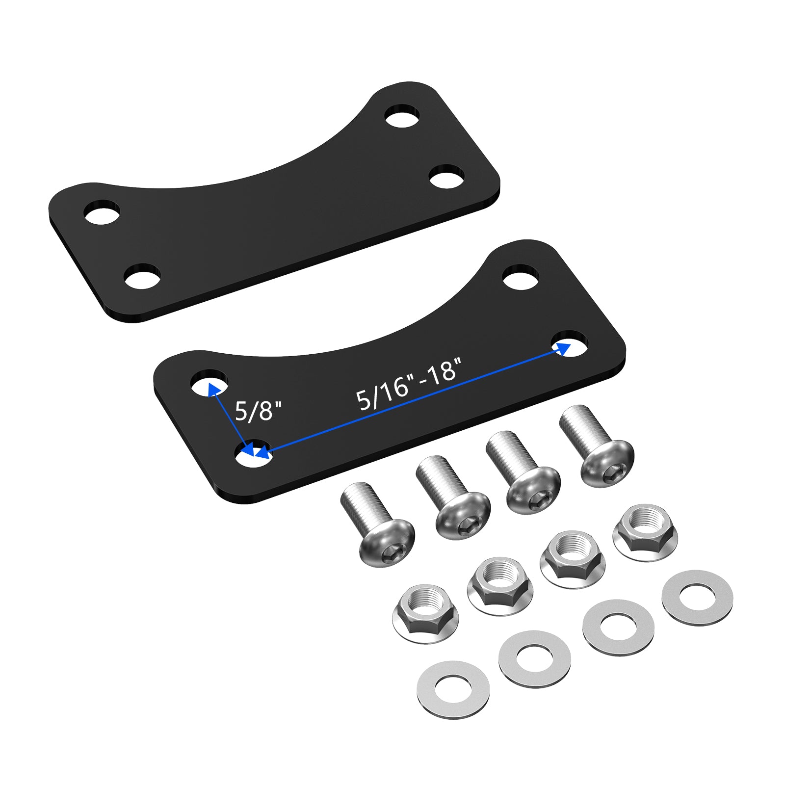 1" Front Fender Riser Relocator Lift Bracket For Harley Road King Electra Street Glide