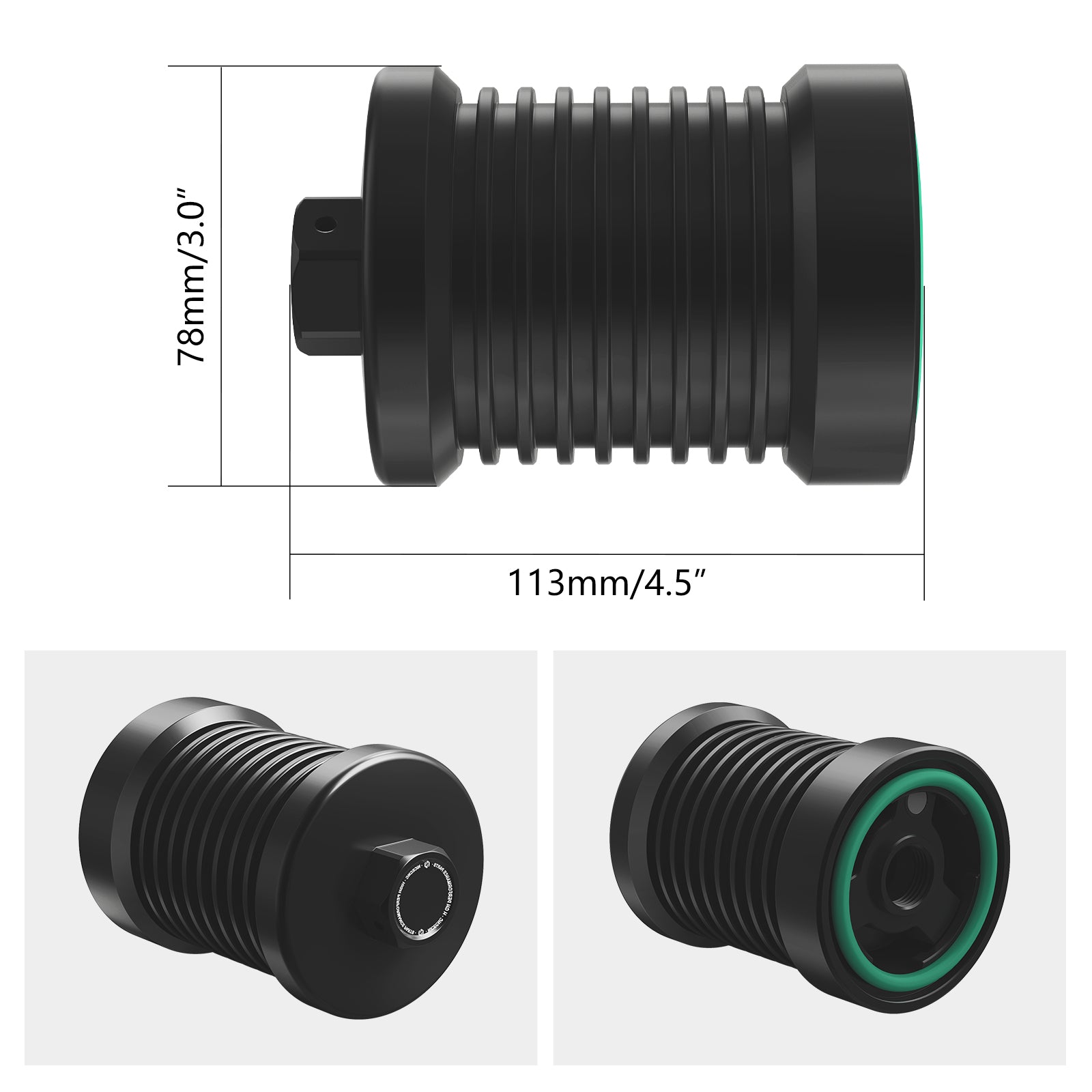 Reusable Magnetic Oil Filter Kit For Harley Softail Slim Fat Boy Street Bob Low Rider S