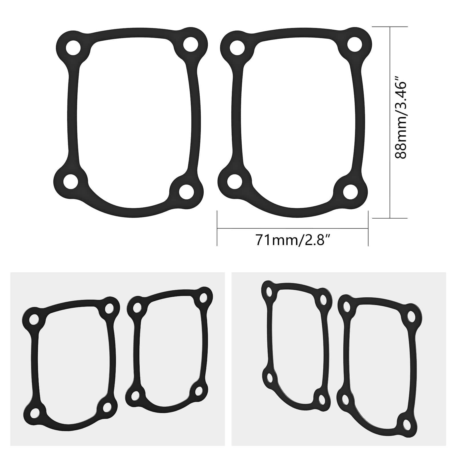 M8 Engine Lifter Tappet Covers Gaskets For Harley Softail Deluxe Fat Boy Heritage Classic