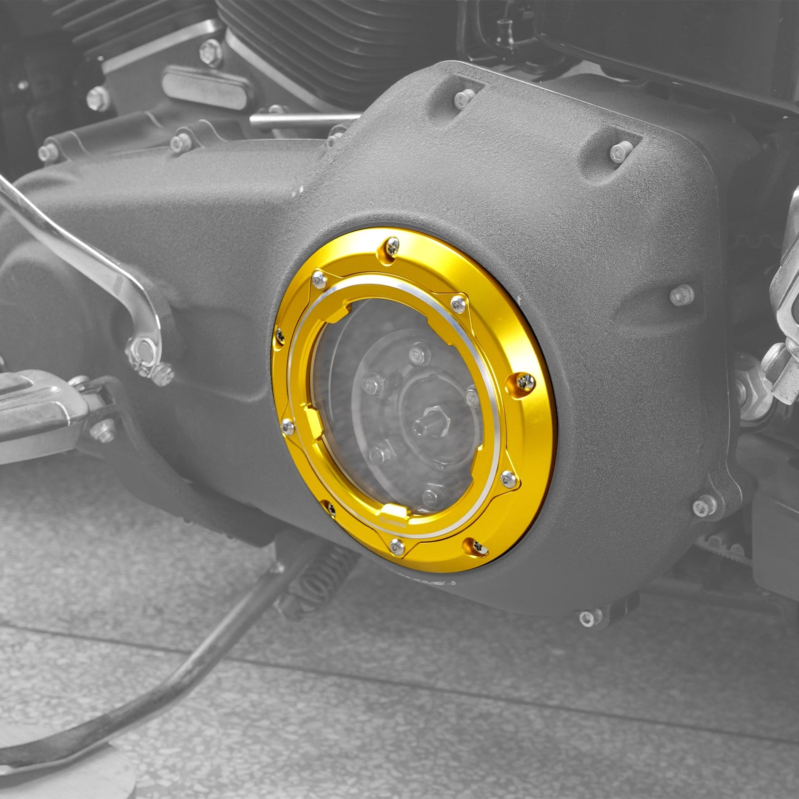 Transparent Twin Cam Derby Cover For Harley Street Glide 06-15 Road King 99-14 Dyna 99-17