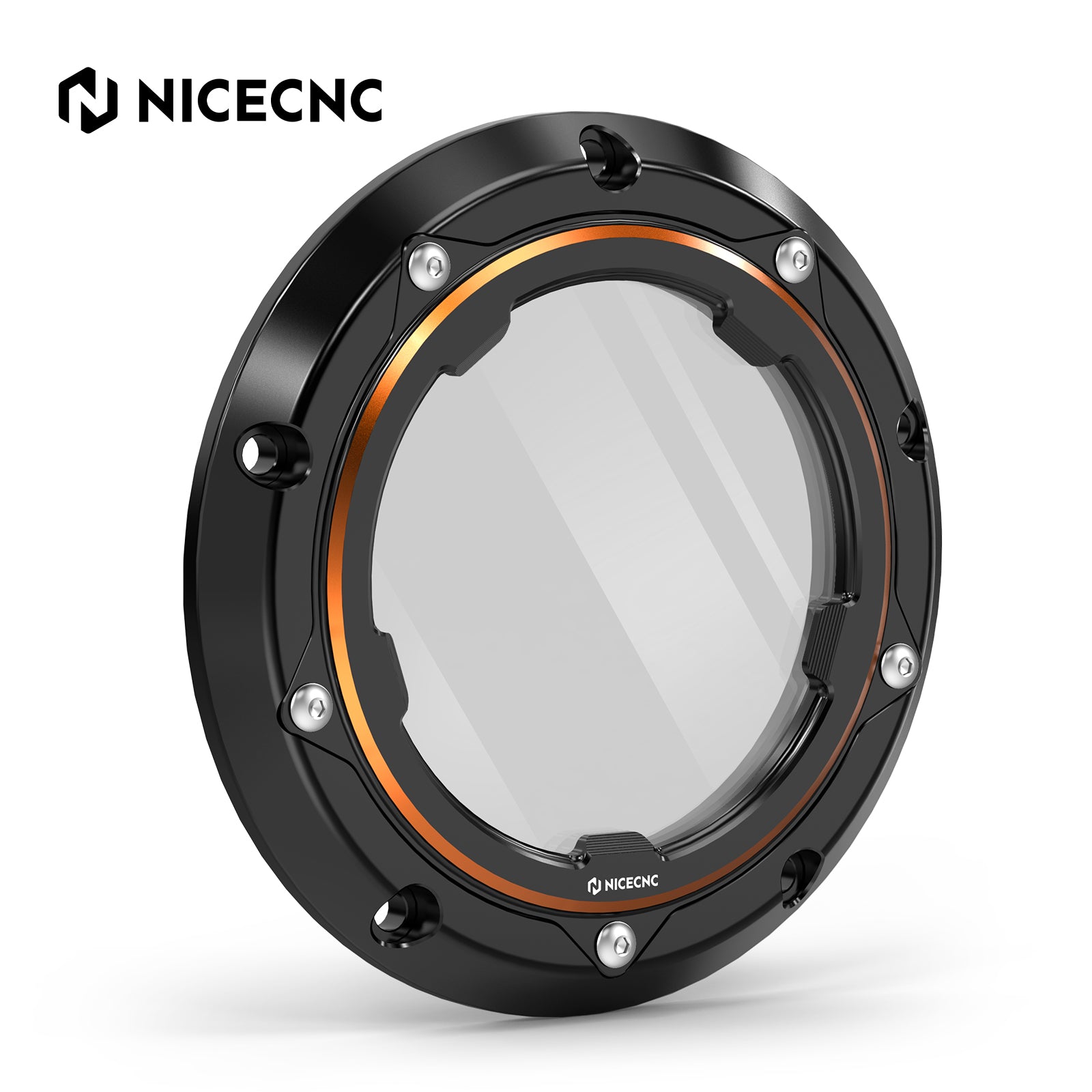 Transparent V Twin Cam Derby Clutch Cover For Harley Softail Standard Deluxe Custom