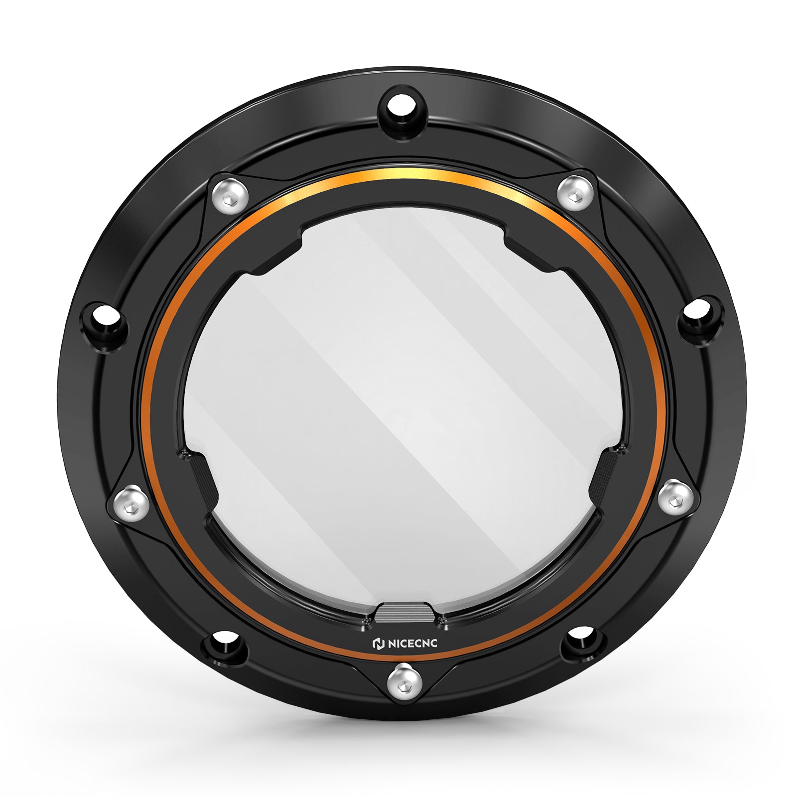 Transparent V Twin Cam Derby Clutch Cover For Harley Softail Standard Deluxe Custom