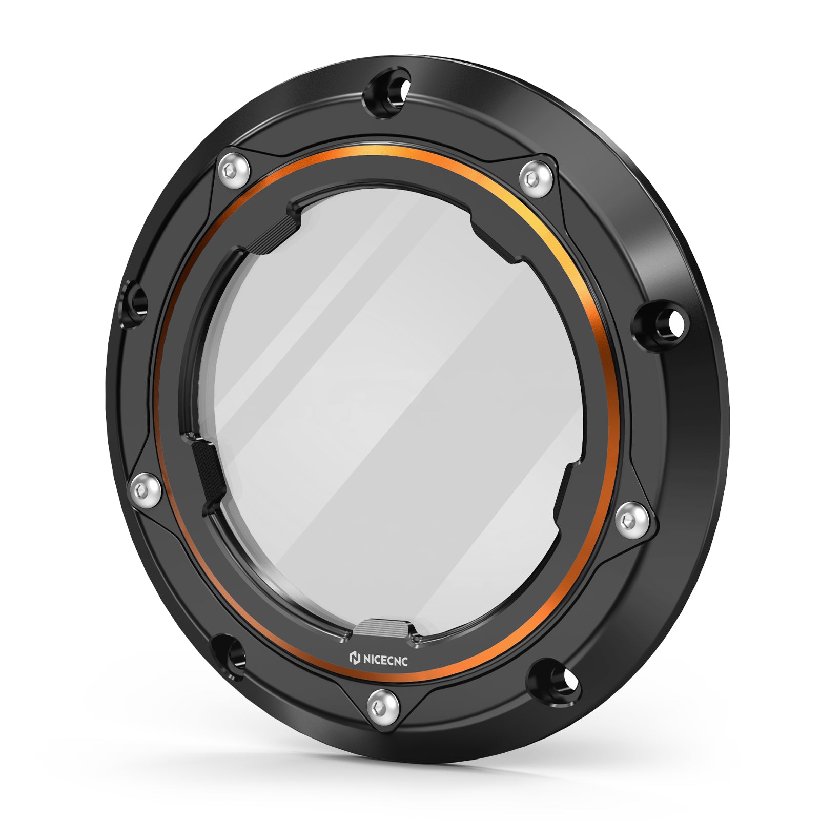 Transparent V Twin Cam Derby Clutch Cover For Harley Softail Standard Deluxe Custom