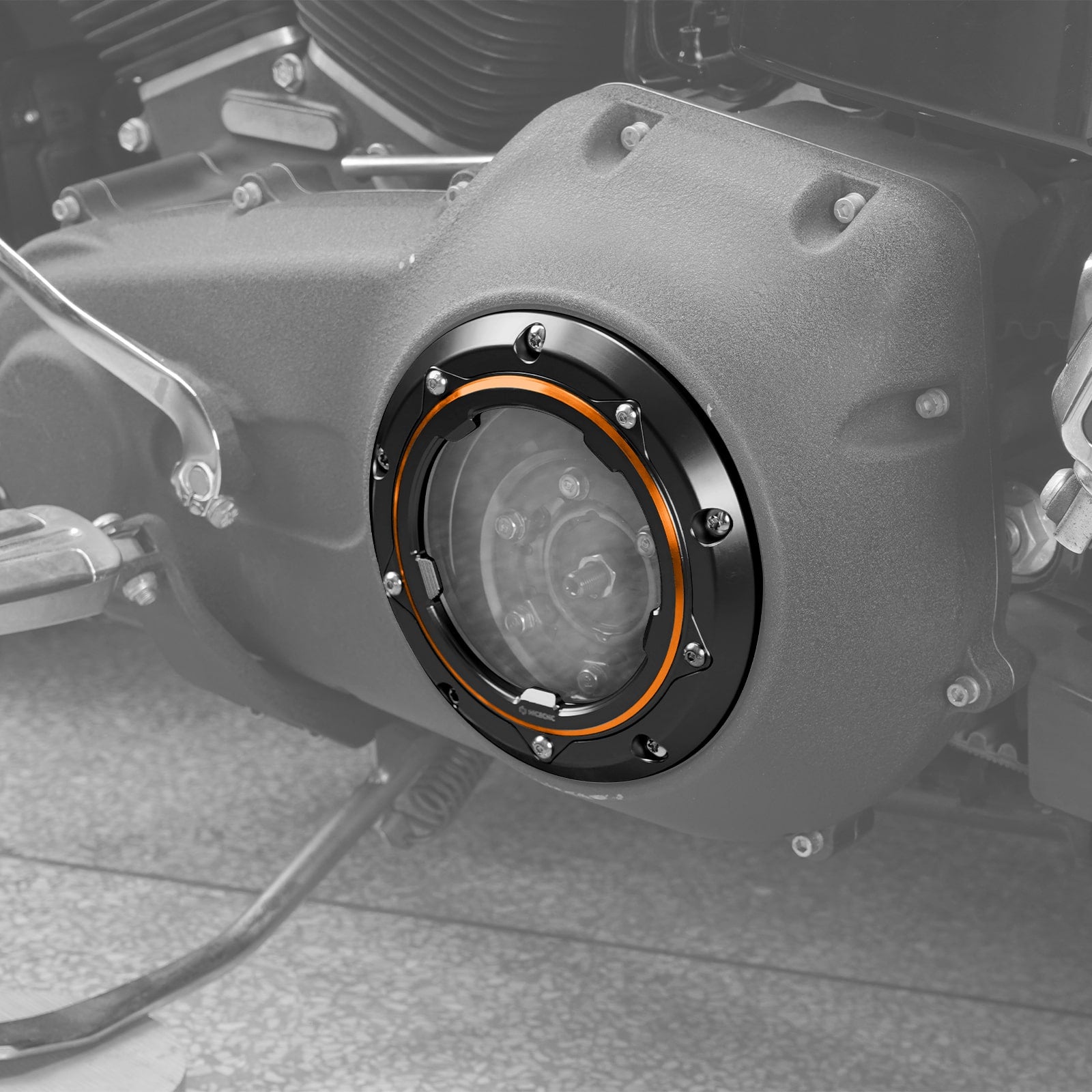 Transparent Twin Cam Derby Cover For Harley Street Glide 06-15 Road King 99-14 Dyna 99-17