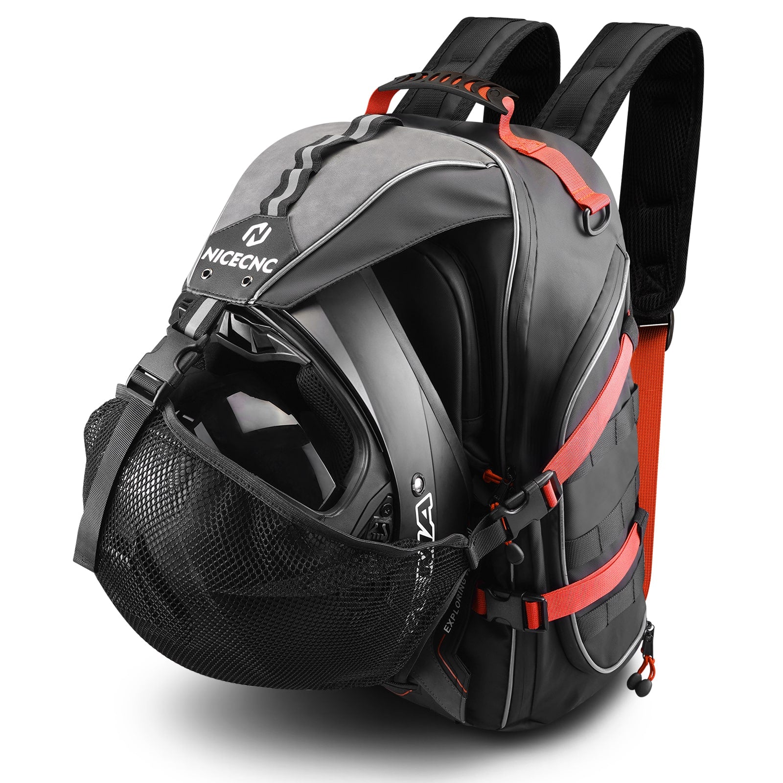 Motorcycle Helmet Bag Upgrade 35L with Shoe Compartment Hiking