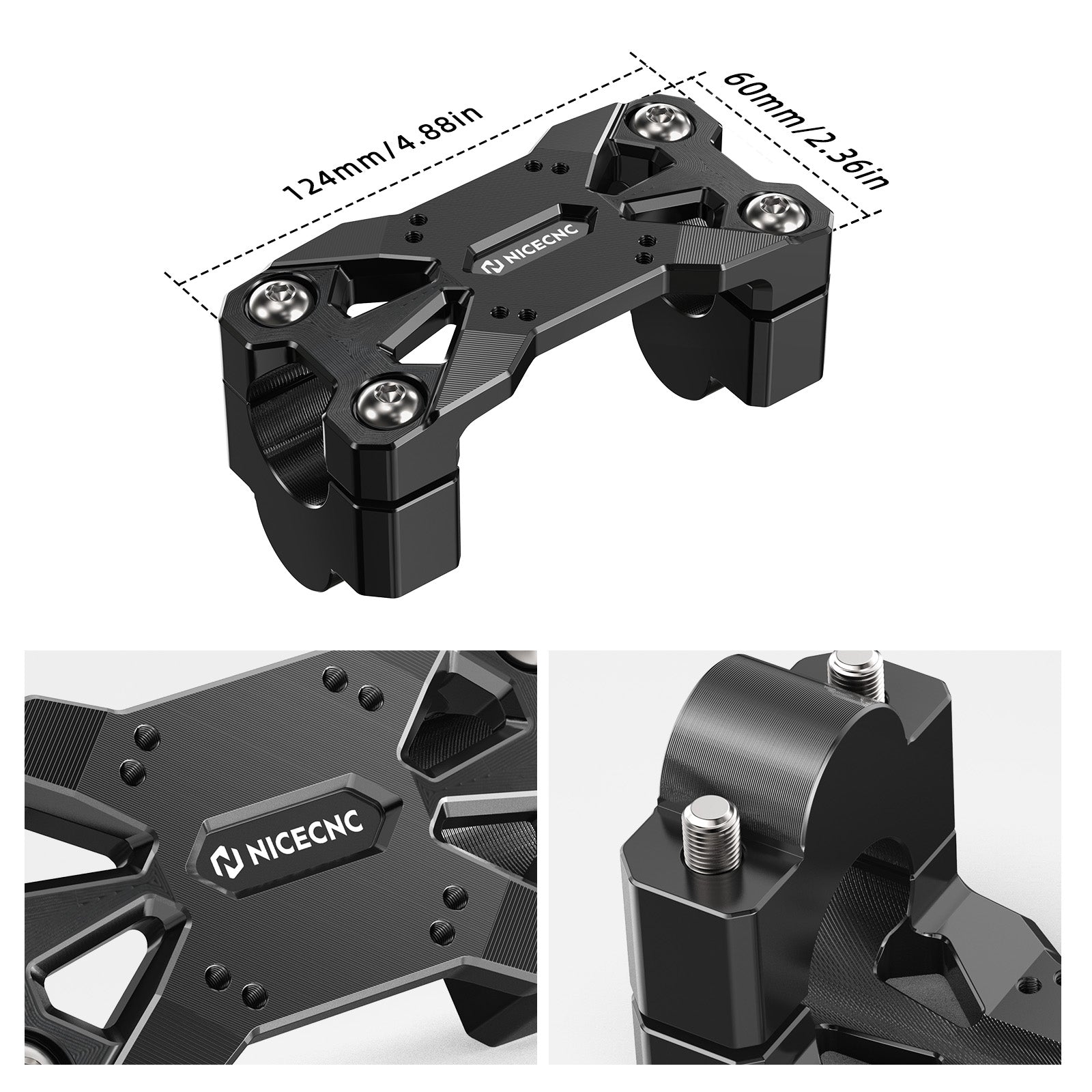 Handlebar Riser 25mm with AMPS Pattern For Honda CRF1100L Africa Twin 2020-2025