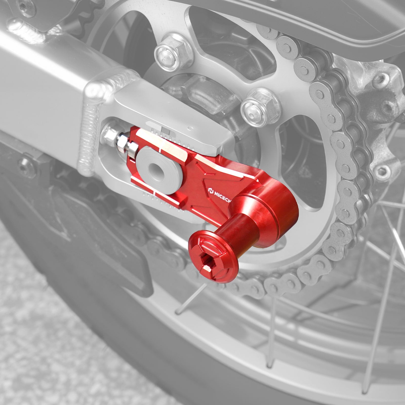 Rear Axle Blocks Chain Tensioner Adjuster w/Stand Hook For Honda CRF1100L Africa Twin