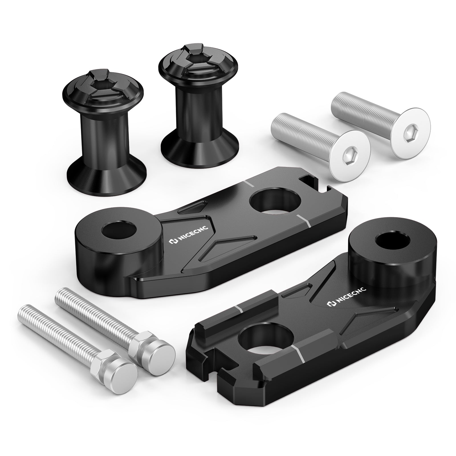 Rear Axle Blocks Chain Tensioner Adjuster w/Stand Hook For Honda CRF1100L Africa Twin