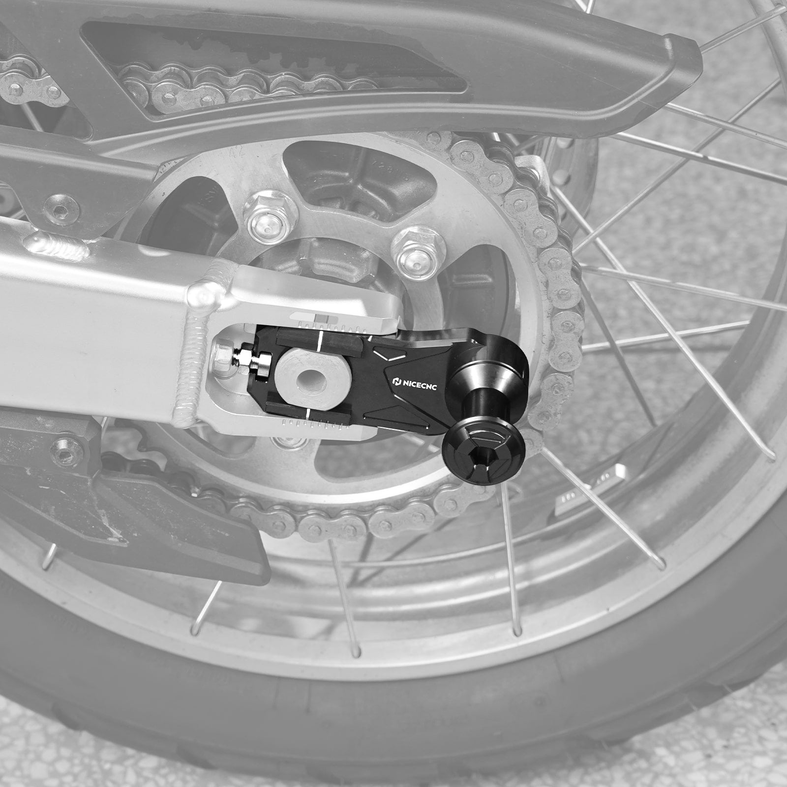 Rear Axle Blocks Chain Tensioner Adjuster w/Stand Hook For Honda CRF1100L Africa Twin