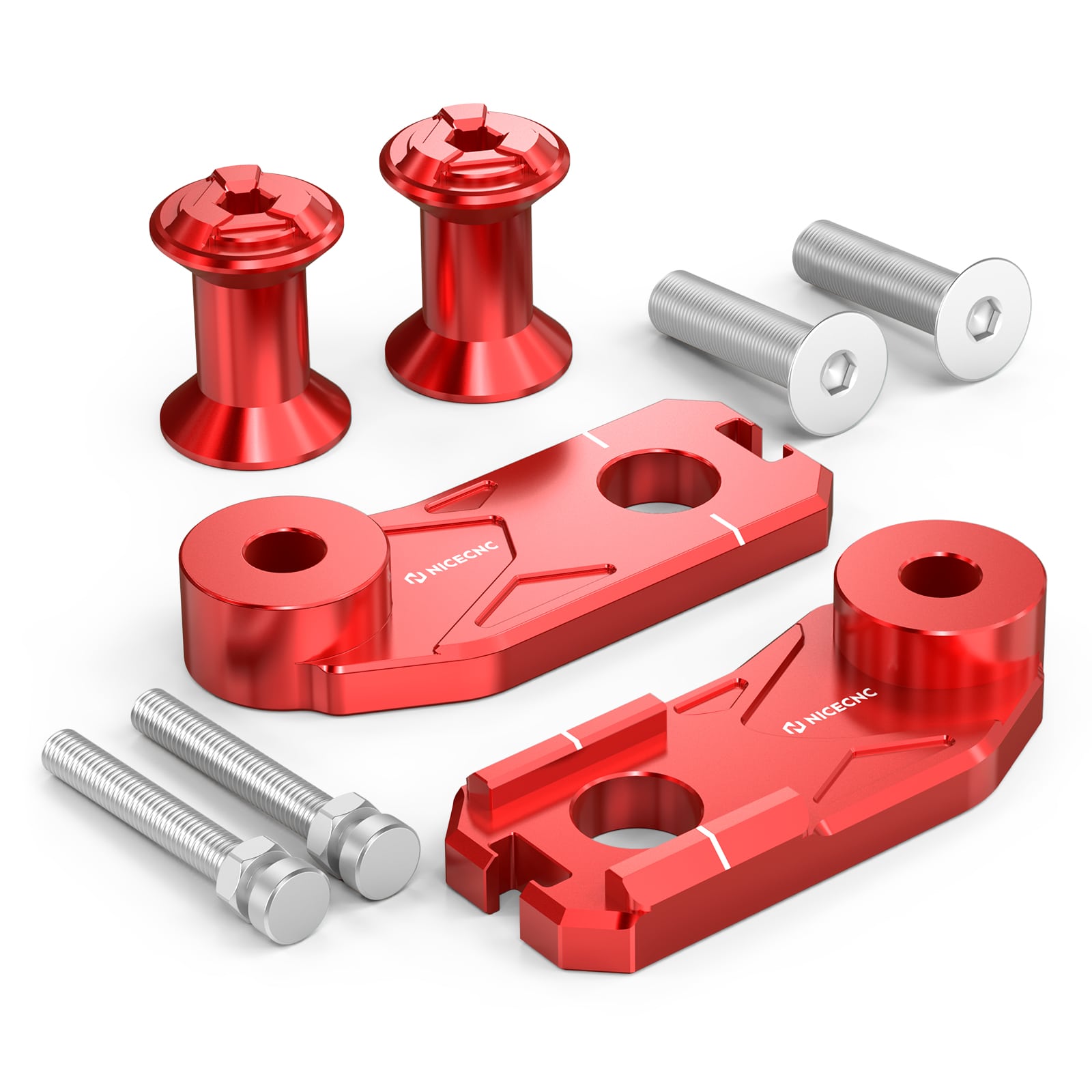 Rear Axle Blocks Chain Tensioner Adjuster w/Stand Hook For Honda CRF1100L Africa Twin