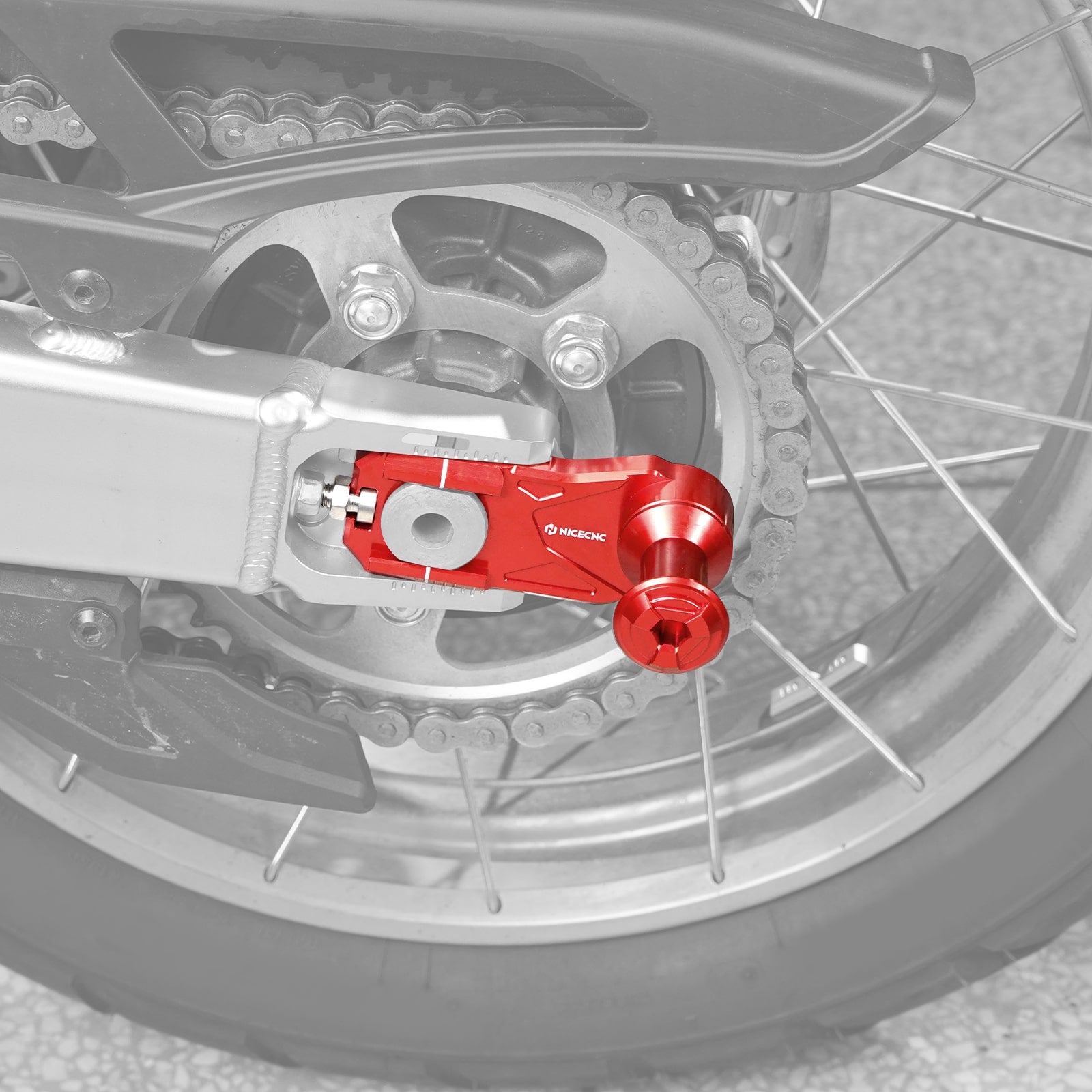 Rear Axle Blocks Chain Tensioner Adjuster w/Stand Hook For Honda CRF1100L Africa Twin