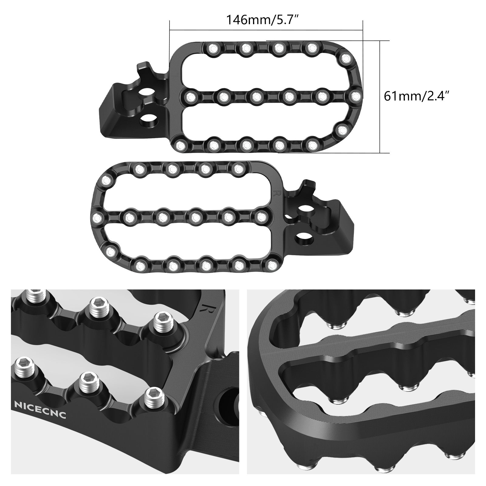 Forged Enlarged Foot Pegs For Honda CRF1100L Africa Twin 2020-2025