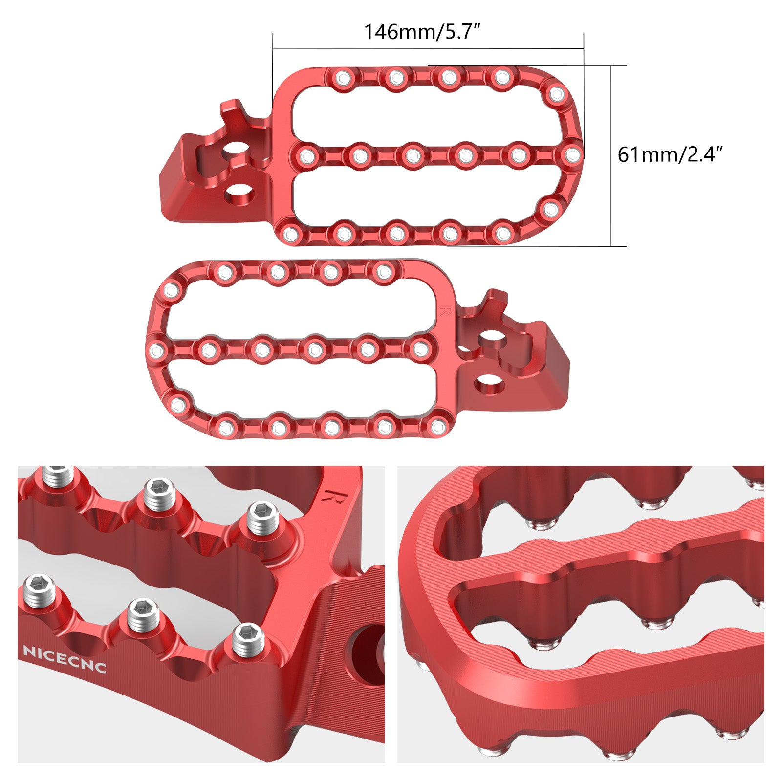 Forged Enlarged Foot Pegs For Honda CRF1100L Africa Twin 2020-2025