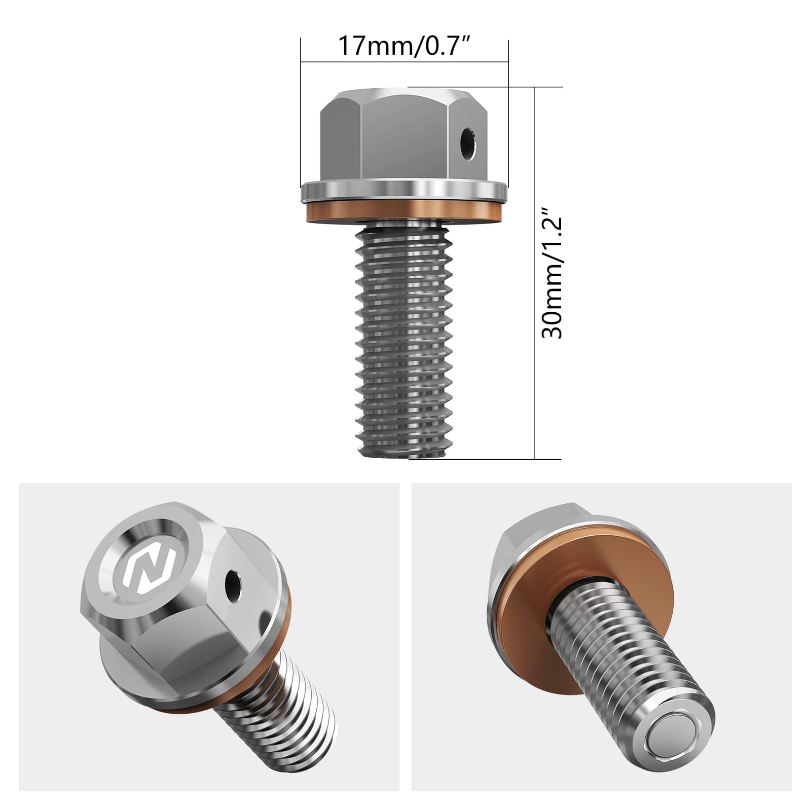 Magnetic Oil Drain Bolt Plug Screw For Honda CRF250R 2004-2016 CRF450R 09-16 Suzuki RMZ250 2013-2016 RMZ450 08-16