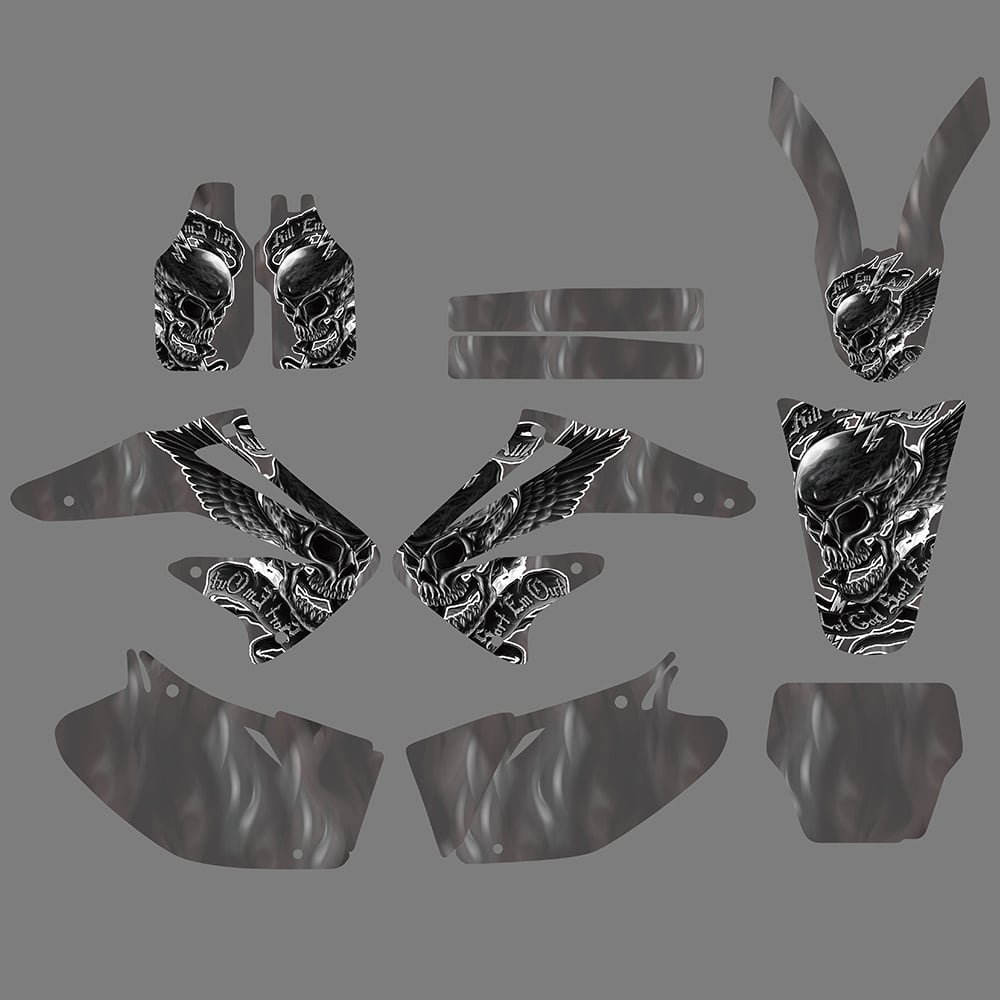 Motorcycle Backgrounds Decal Sticker Kits for Honda CRF450 R 2002-2004