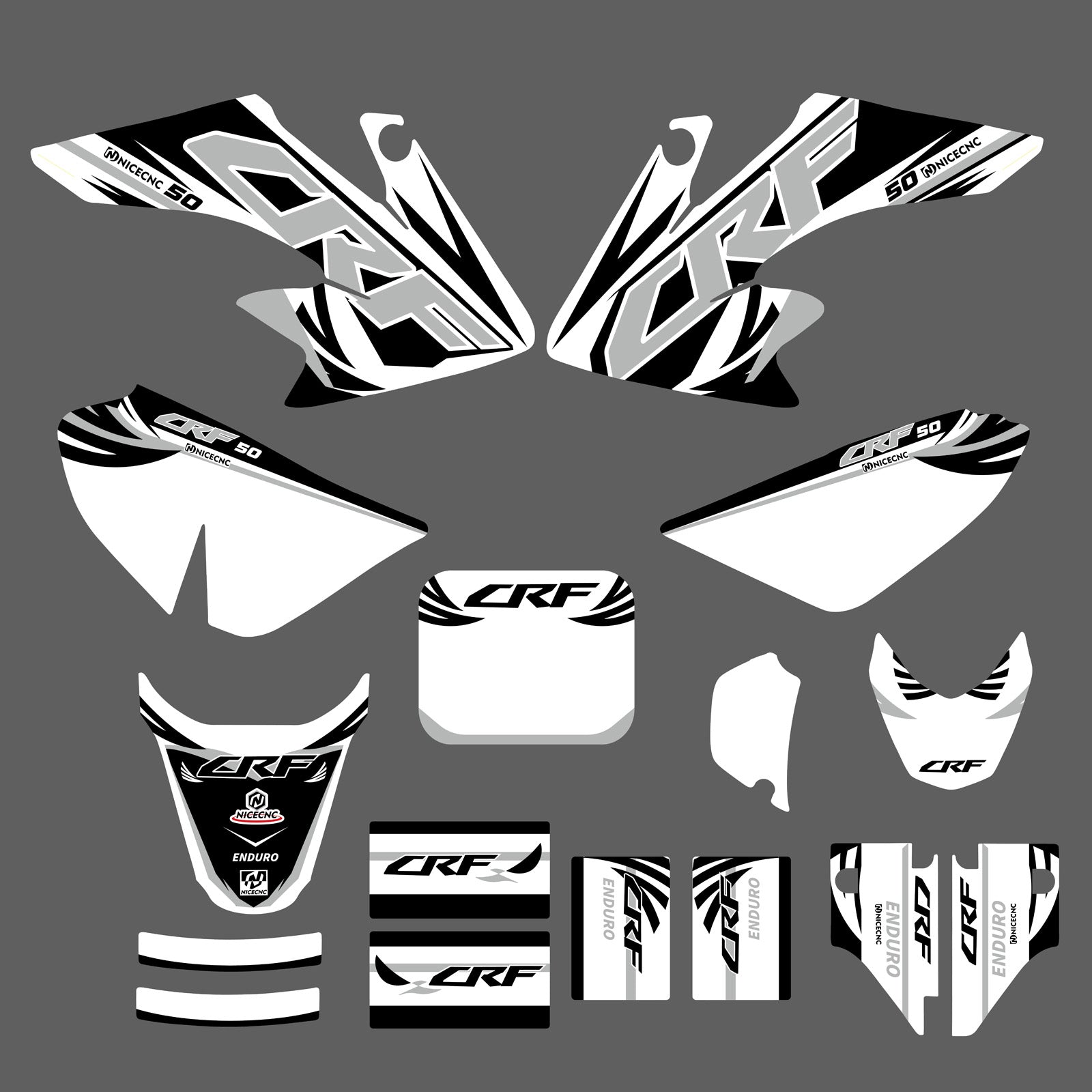 Motorcycle Full Decals Stickers Graphic Set For HONDA CRF50F 2004-2012