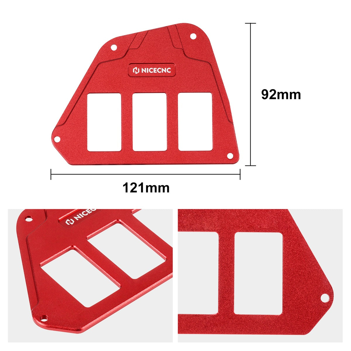 UTV Dash Rocker Switch Plate Panel Housing Holder For Honda Talon 1000R / X / X-4