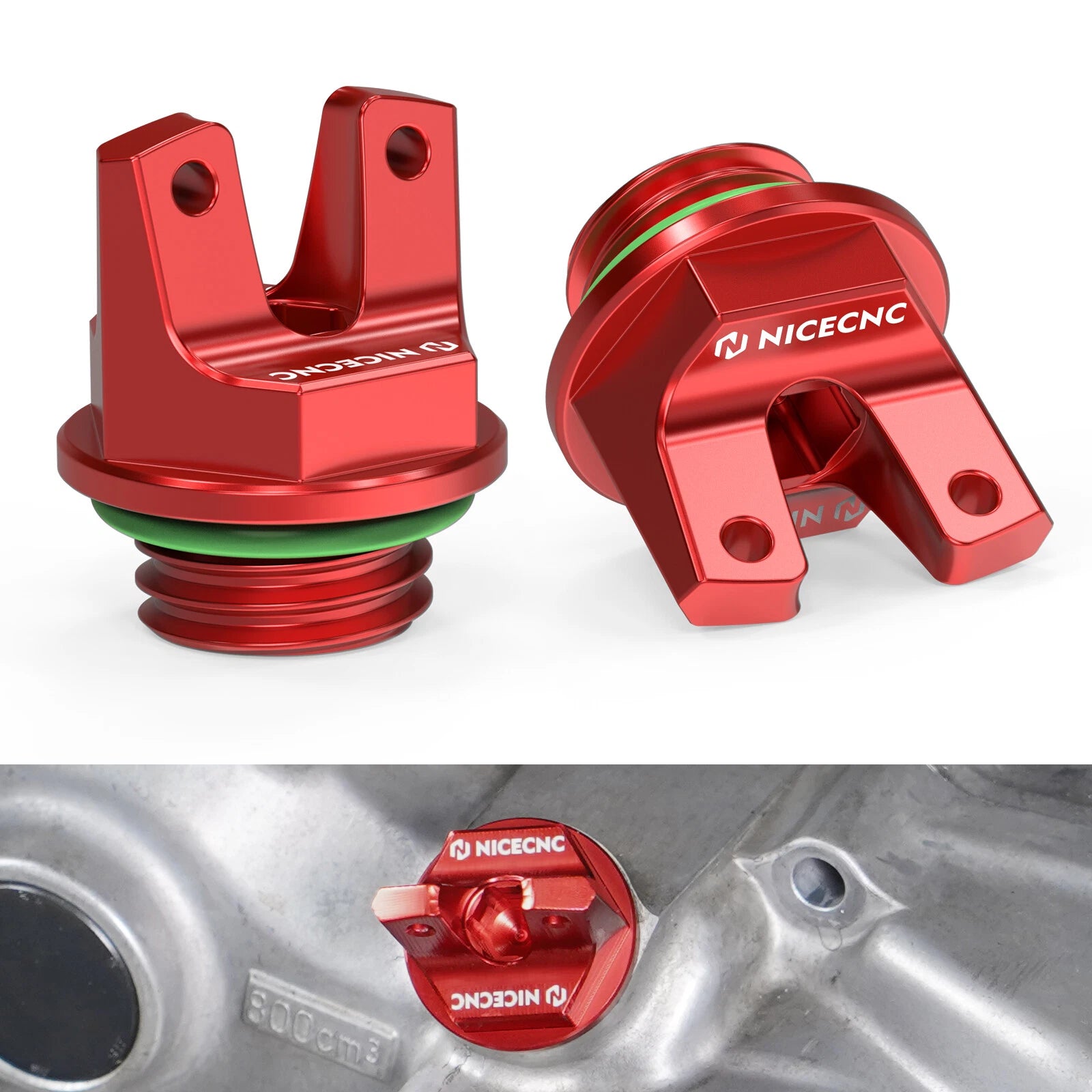 2PCS Oil Filler Cap Cover Kit For Honda TRX 450 R / ER 2006-2014
