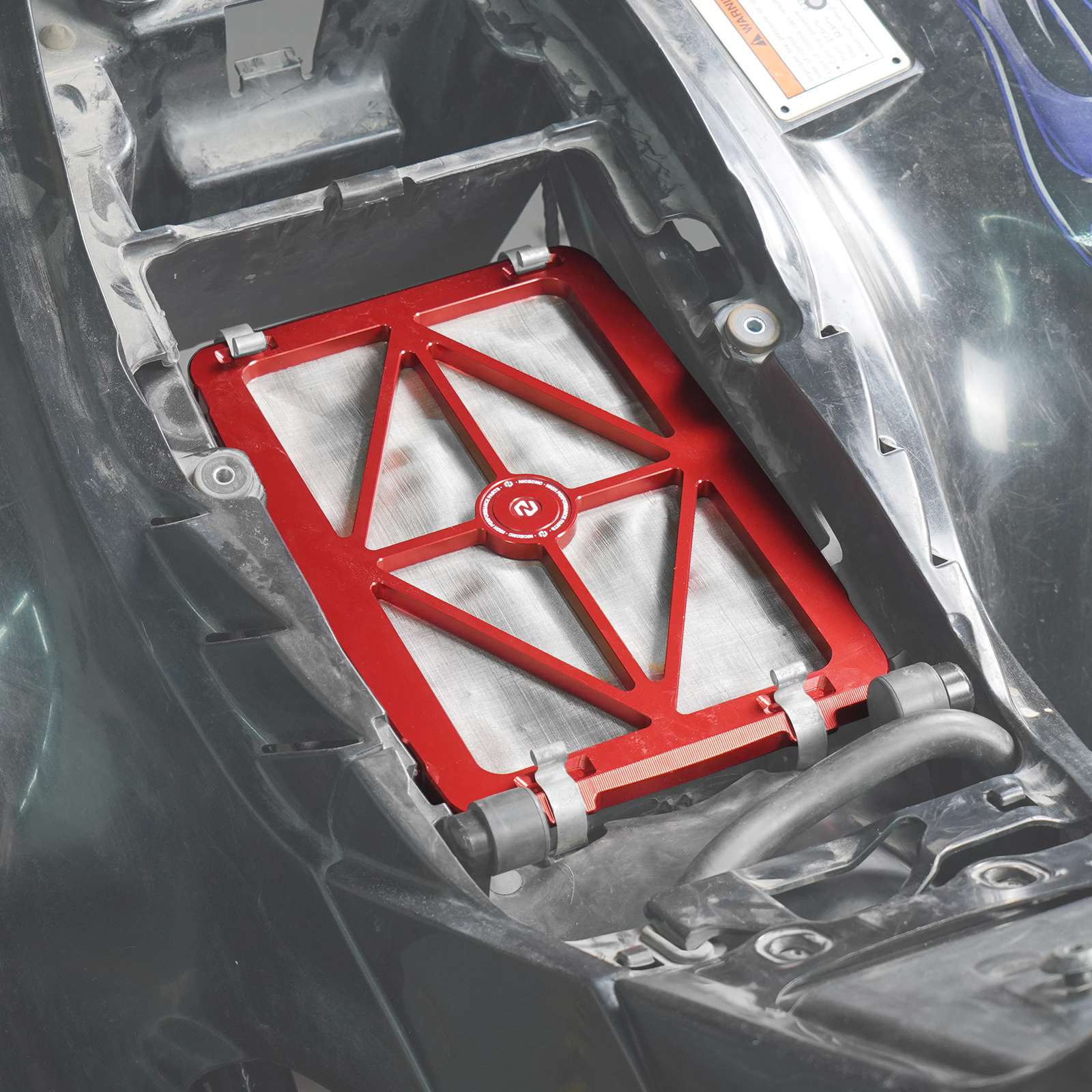 High-Flow Air Filter Intake Cleaner Airbox Lid Cover Kit For Honda TRX450 R / ER