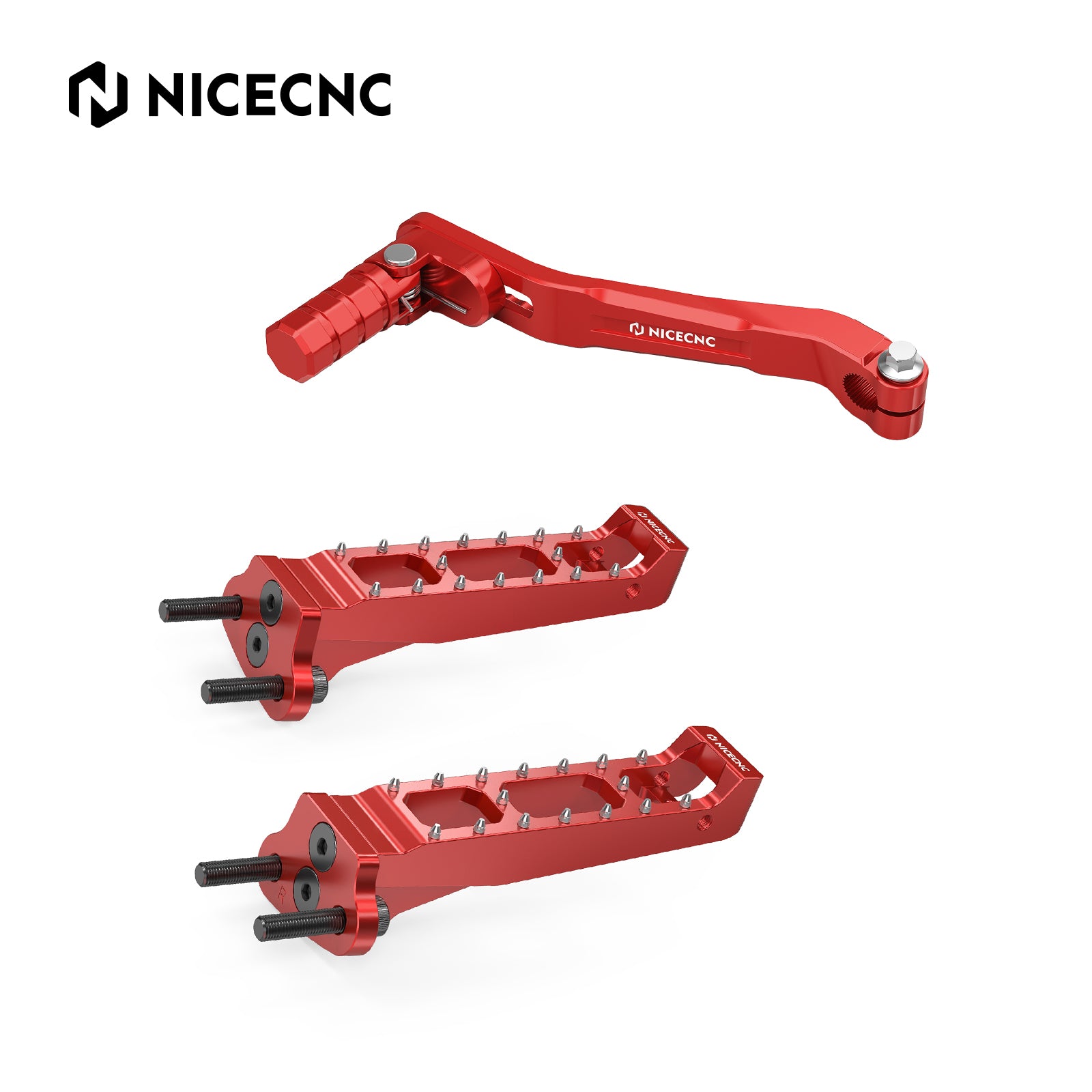 Rider Foot Pegs Rest Pedals + Folding Gear Shift Lever For Honda TRX 450 R / ER