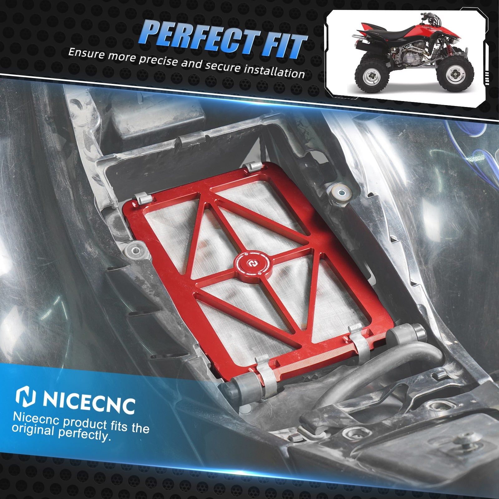 High-Flow Airbox Lid Cover Air Cleaner Housing Case For Honda TRX450 R / ER