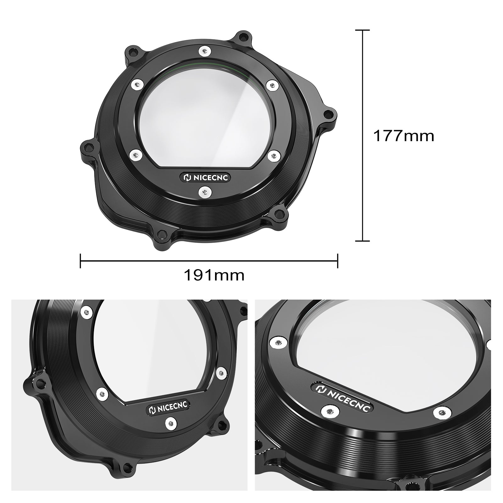 ATV Transparent Engine Clutch Cover Guard For Honda TRX 450 R / ER