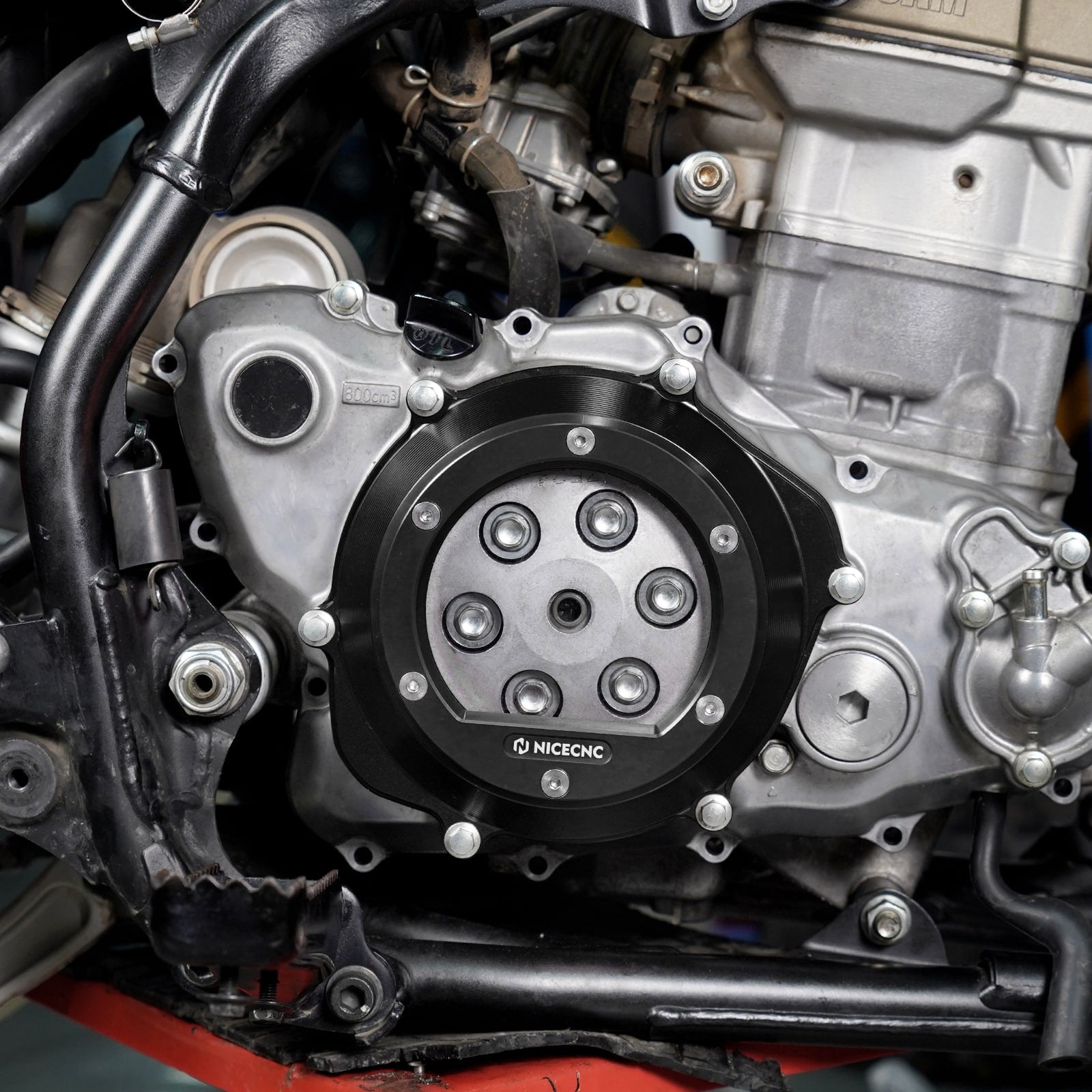 ATV Transparent Engine Clutch Cover Guard For Honda TRX 450 R / ER