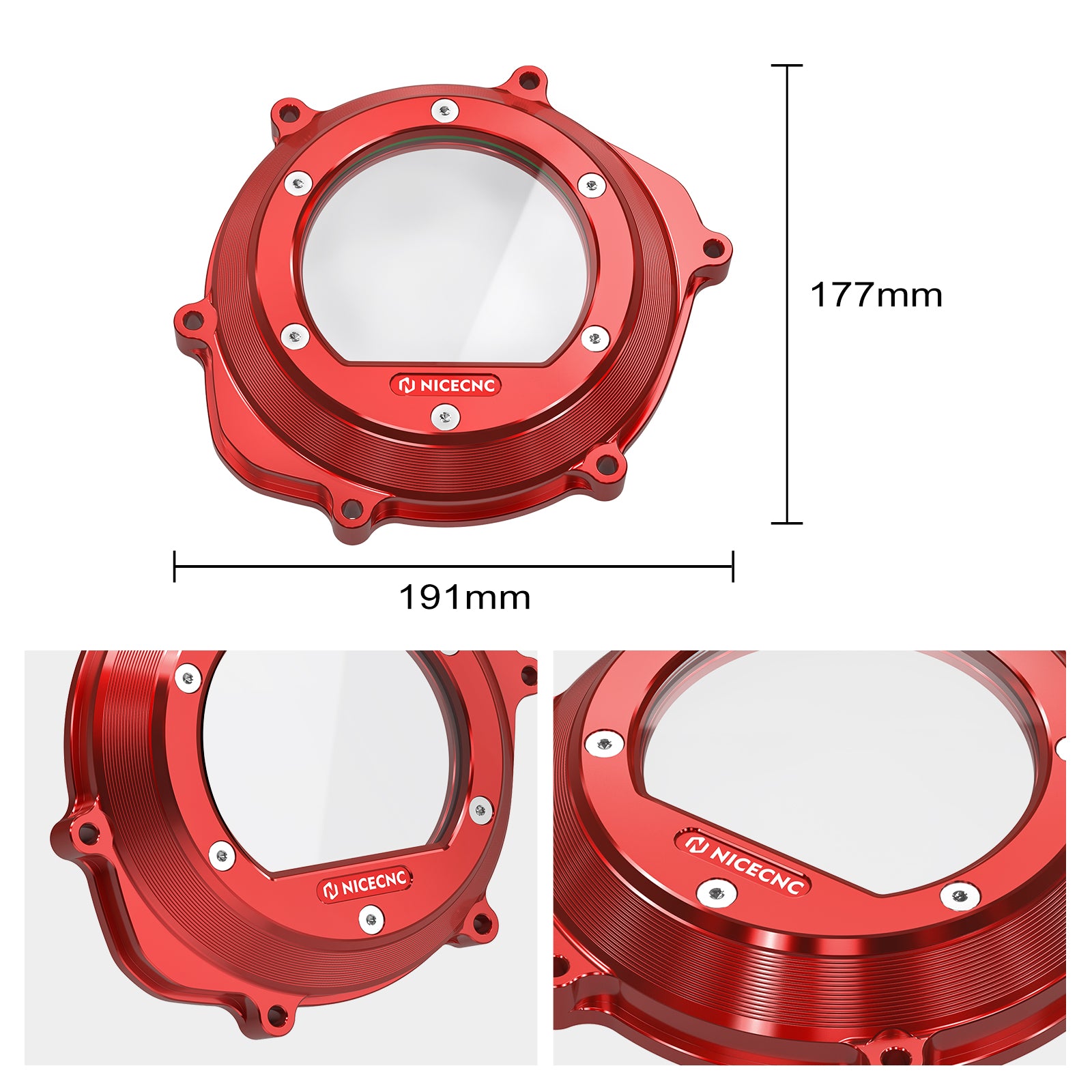 ATV Transparent Engine Clutch Cover Guard For Honda TRX 450 R / ER