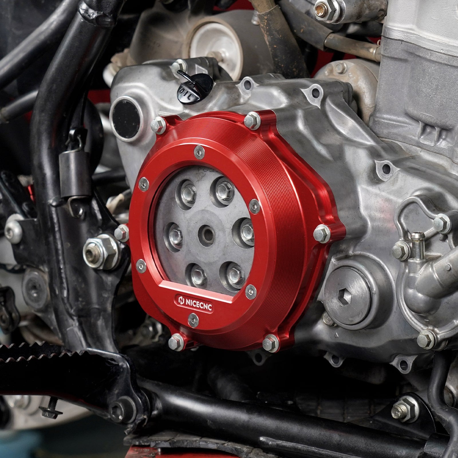 ATV Transparent Engine Clutch Cover Guard For Honda TRX 450 R / ER