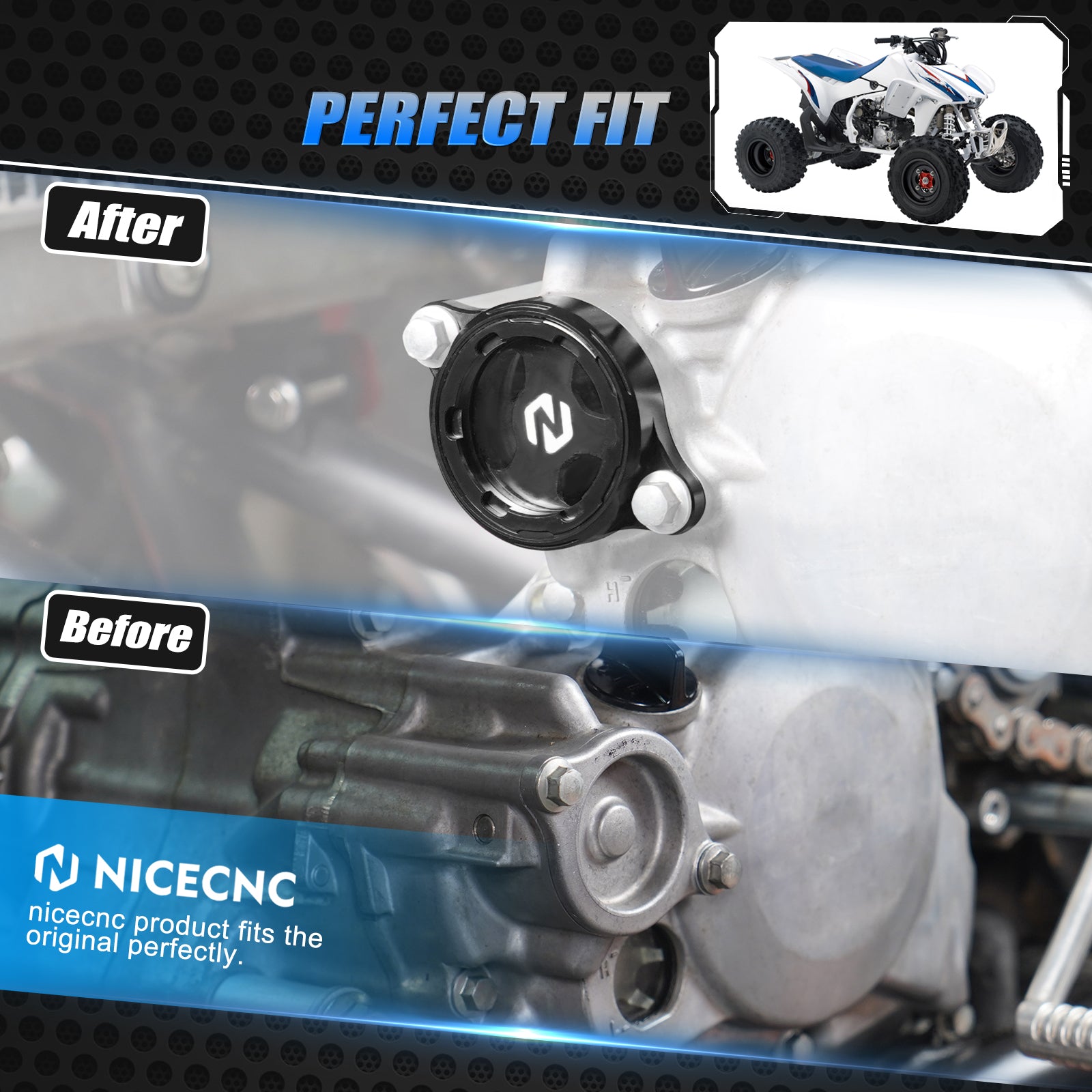 Transparent Clear Oil Filter Cover Cap For Honda TRX 450 R / ER CRF450R CRF450X