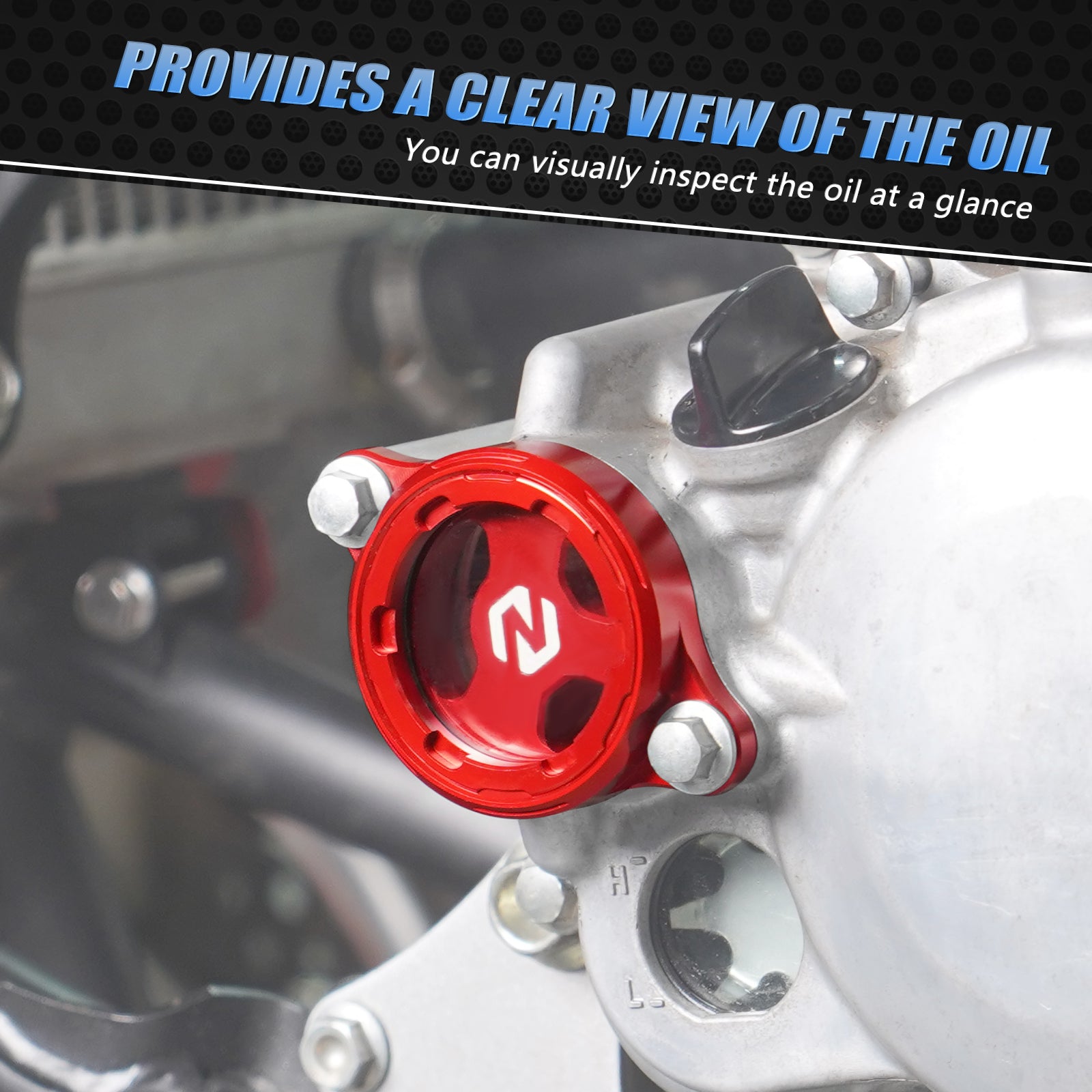 Transparent Clear Oil Filter Cover Cap For Honda TRX 450 R / ER CRF450R CRF450X