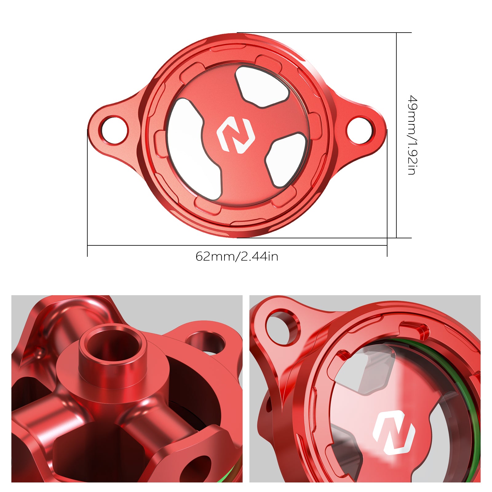 Transparent Clear Oil Filter Cover Cap For Honda TRX 450 R / ER CRF450R CRF450X