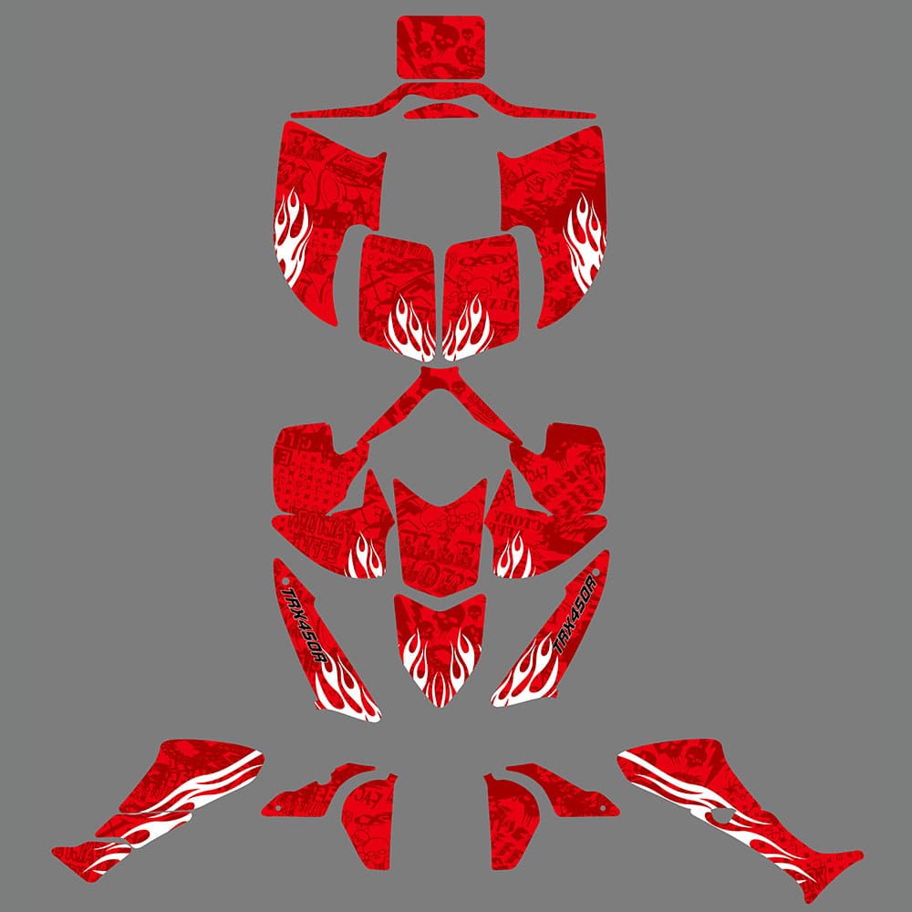 ATV Full Sticker Decal Full Graphics Kit For Honda TRX450R 2004-2008 / 2010-2016